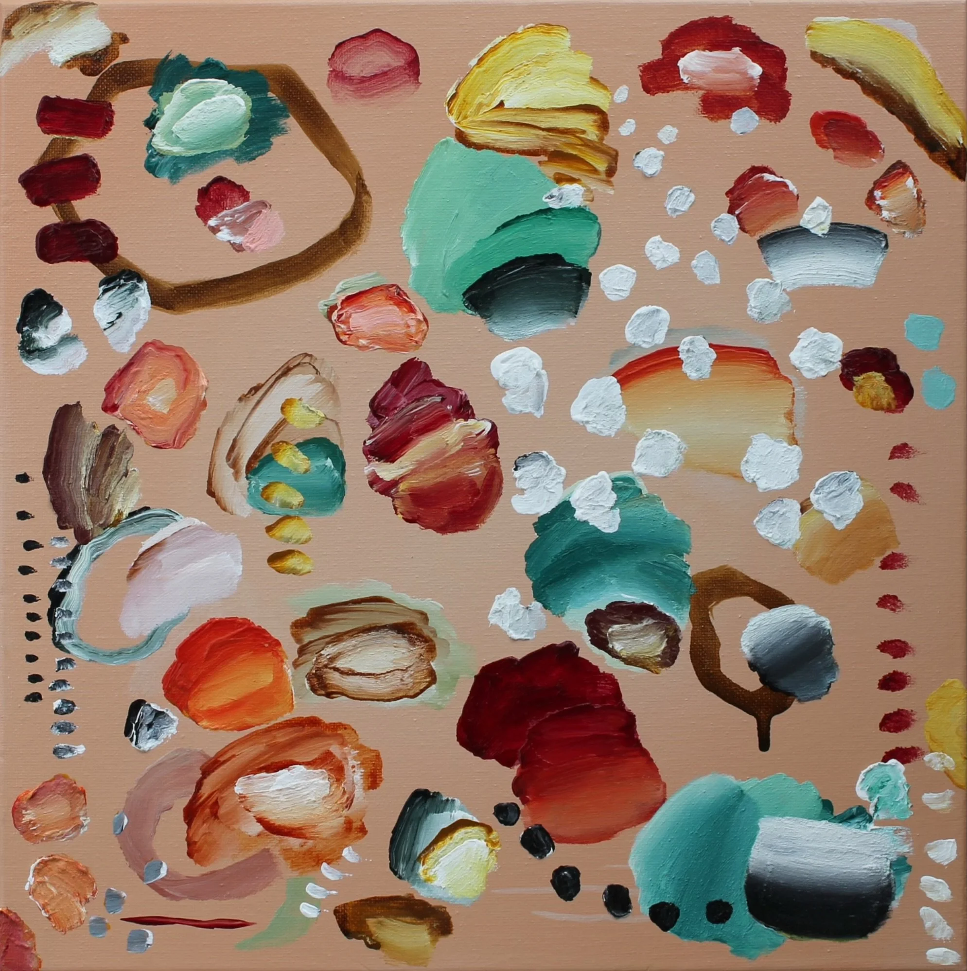 GARDEN, 12x12 inches; acrylic on gallery wrapped canvas