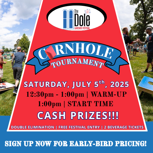 Lakeside Festival Cornhole Tournament The Dole Lakeside festival cornhole tournament the dole