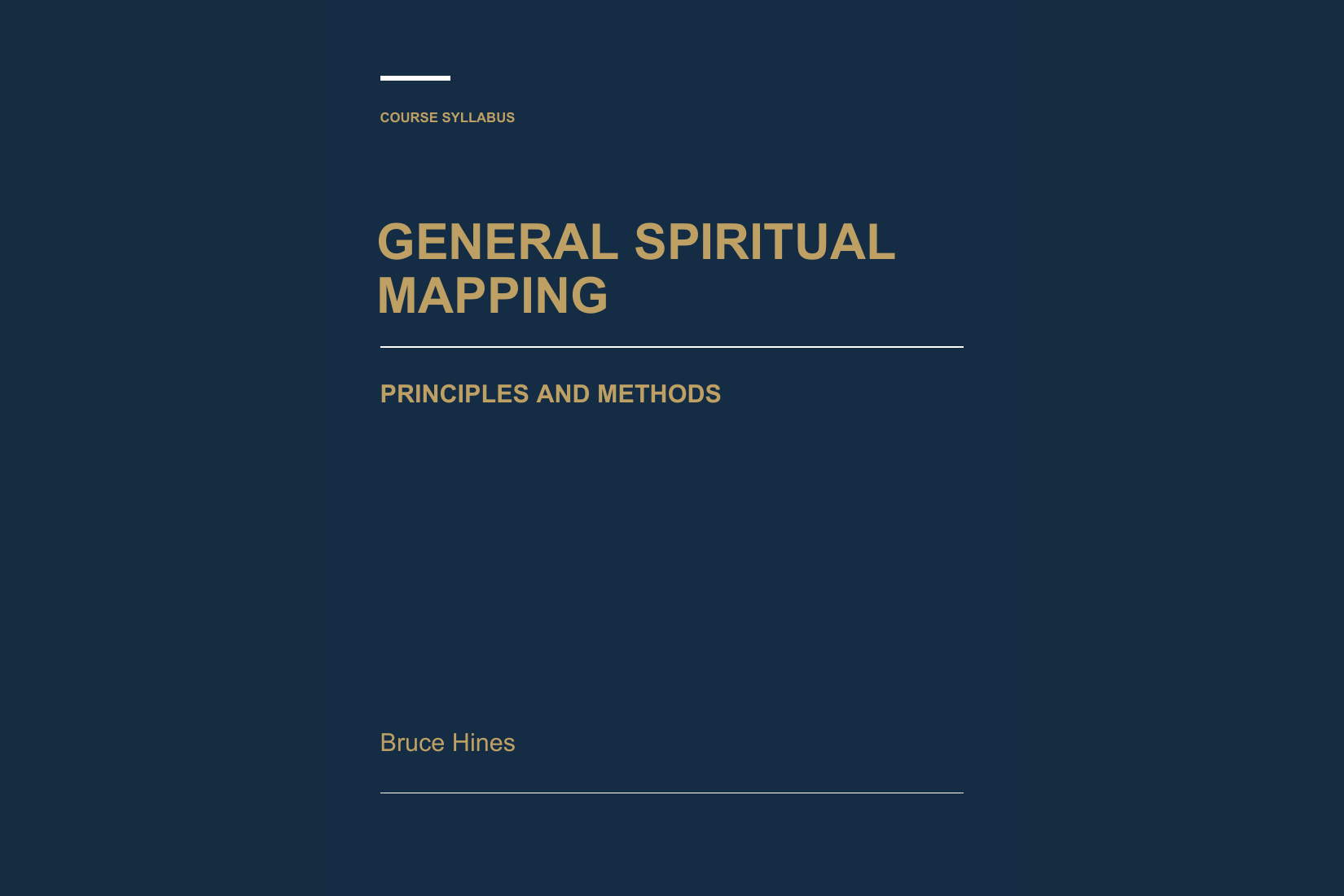General Spiritual Mapping