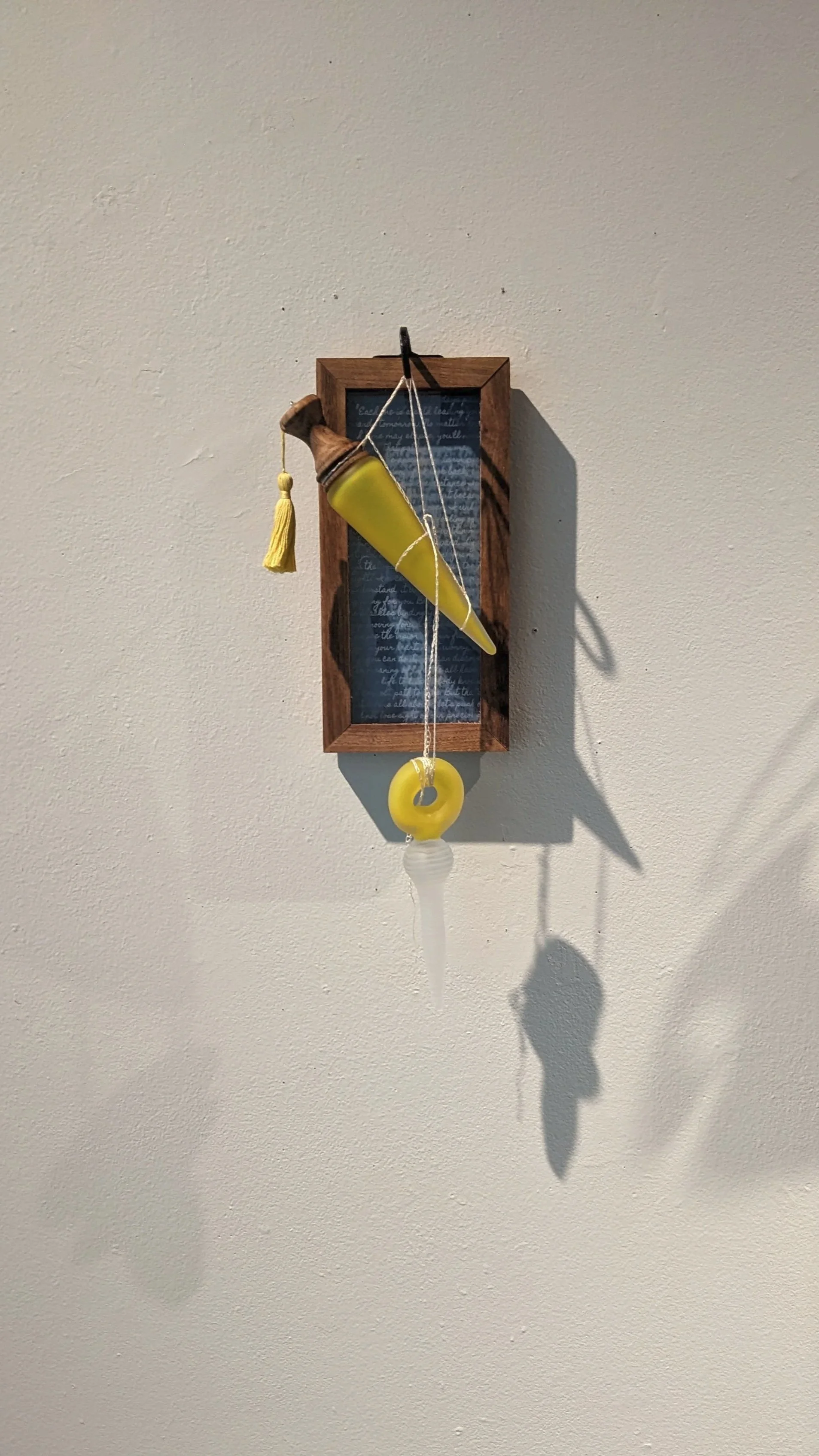 The Path | Glass, Wood, Steel, Mat Board, and Thread | 2024