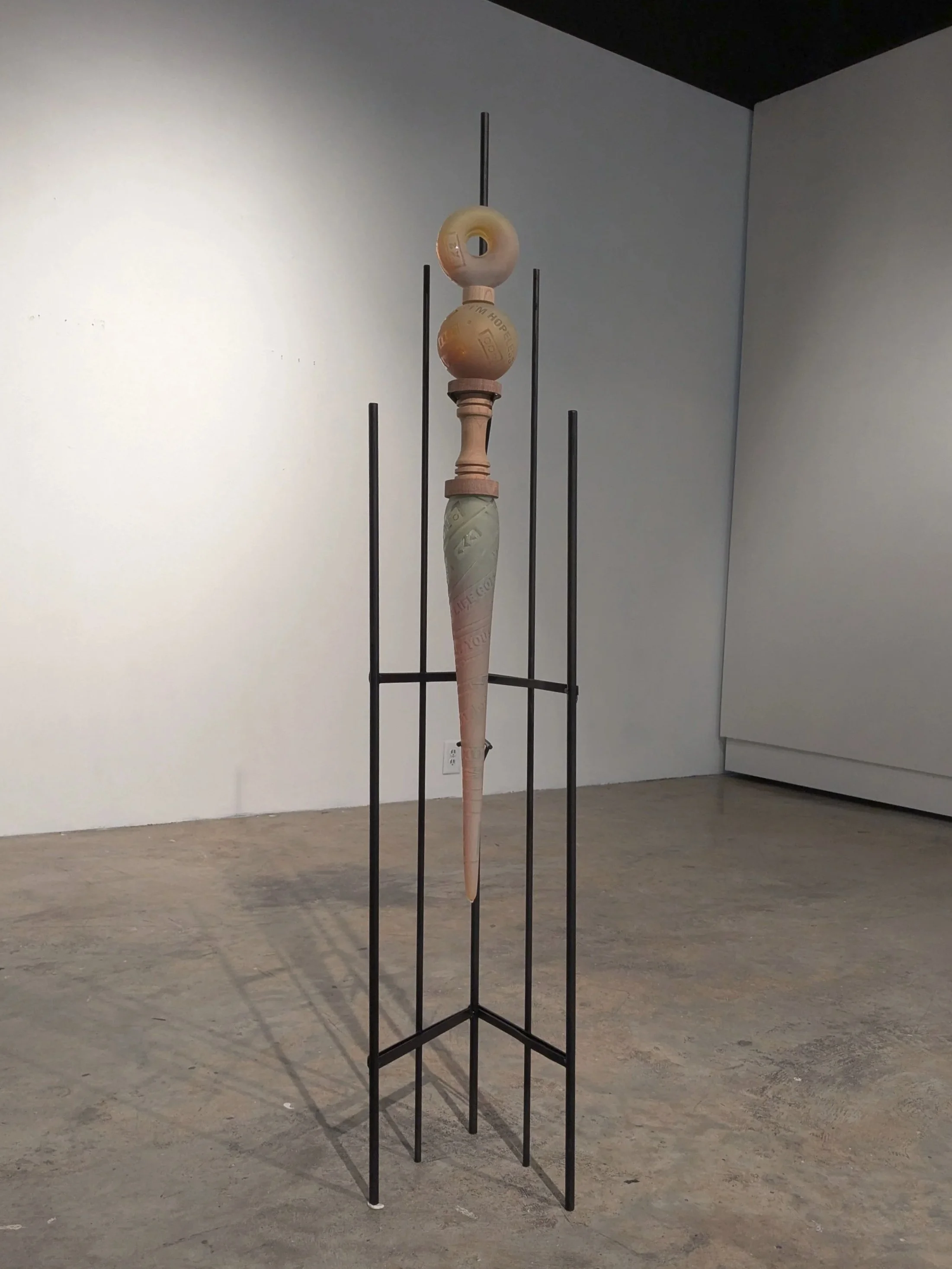 Yellow Staff | Glass, Wood, and Steel | 2026