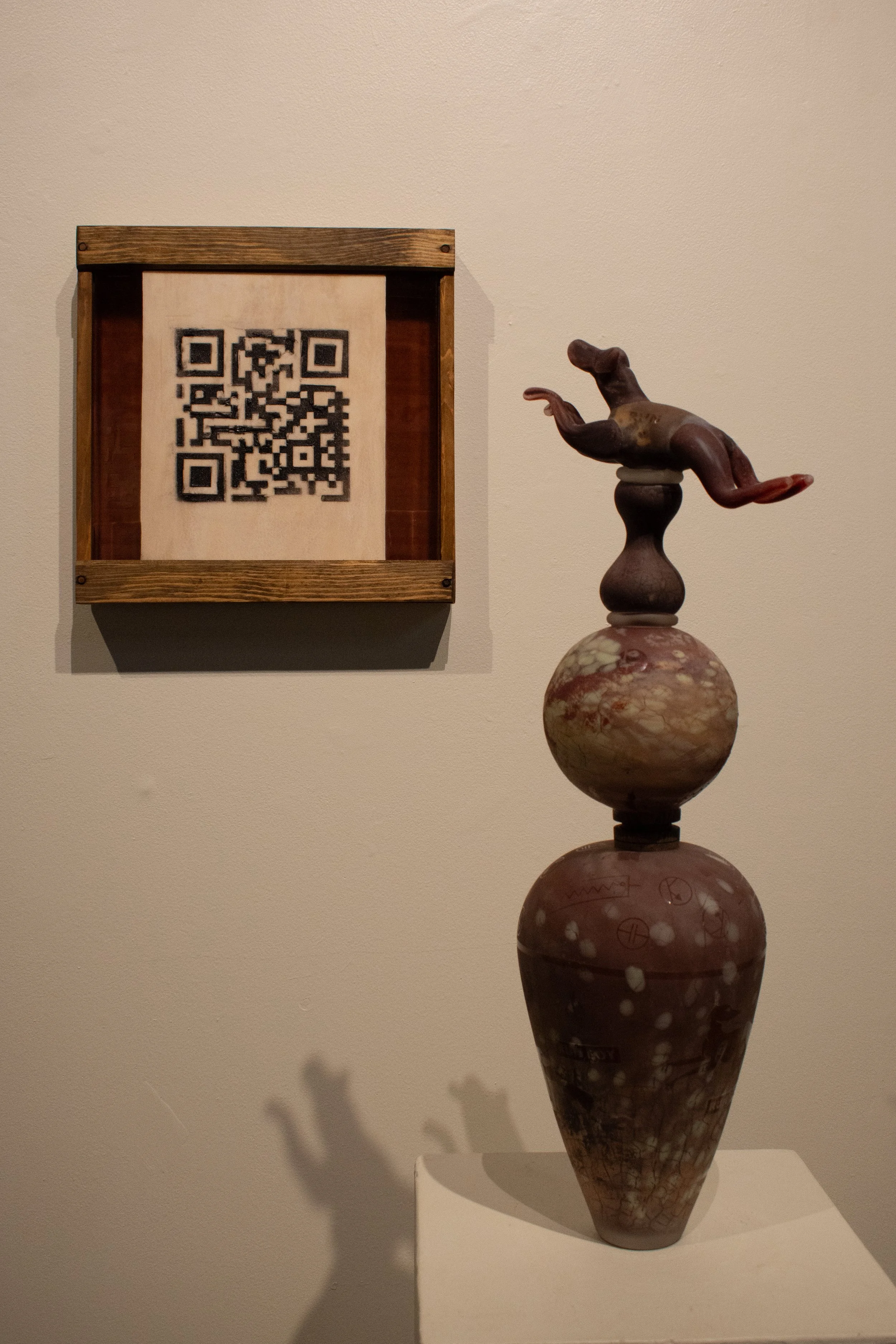 Run Boy | Glass and Wood | 2025