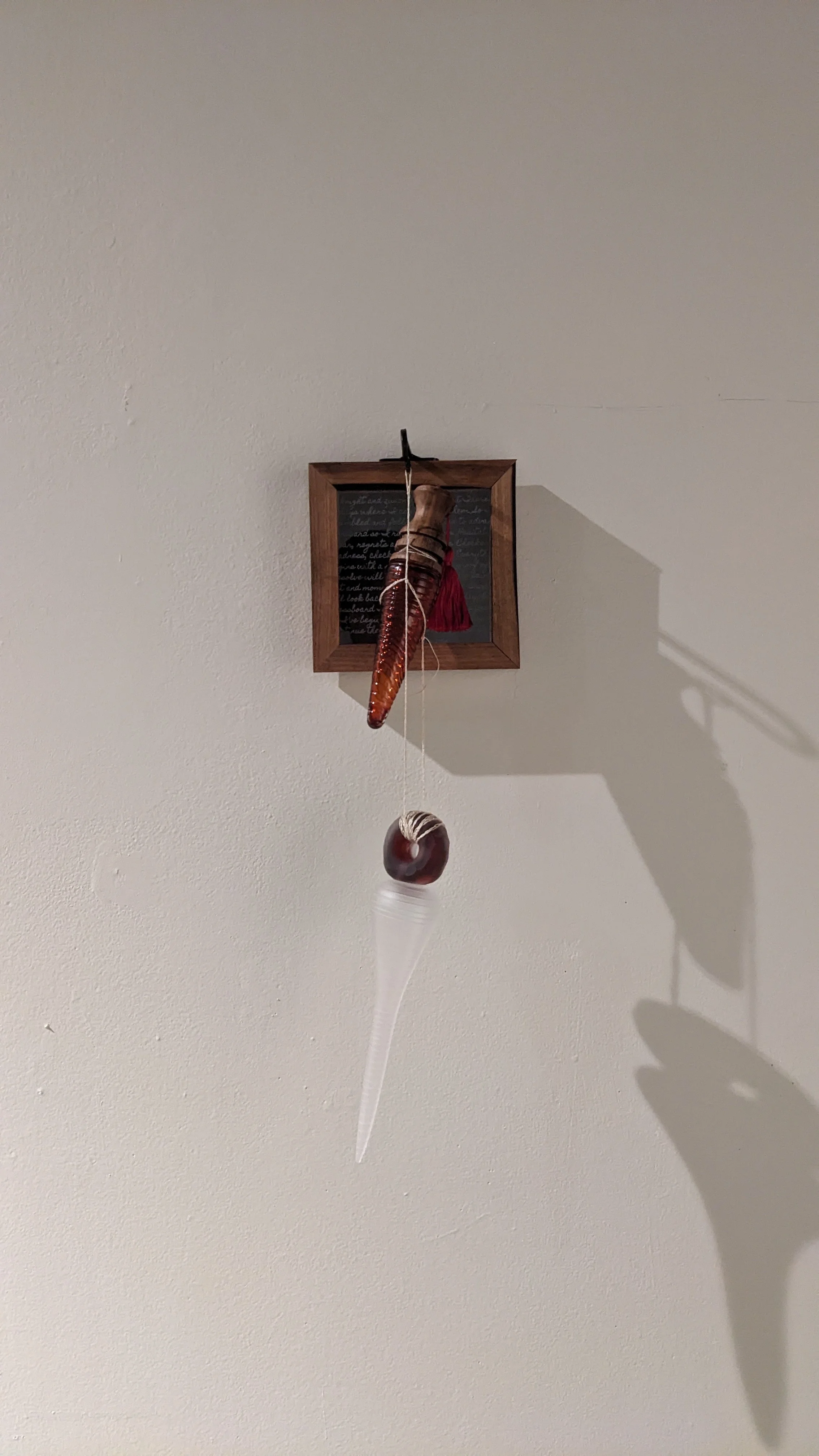 The Game | Glass, Wood, Steel, Mat Board, and Thread | 2024