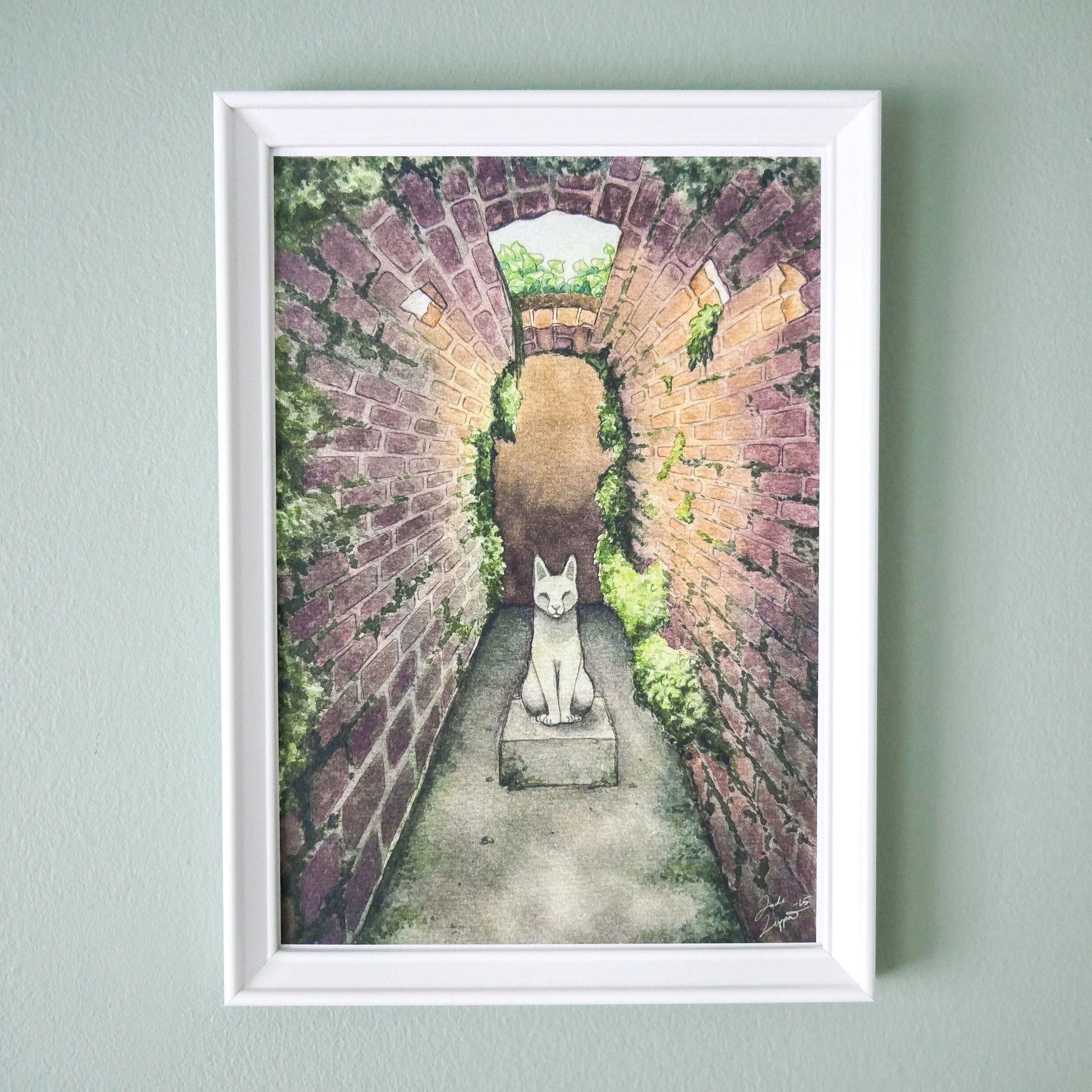 "Mysterious Statue" art print