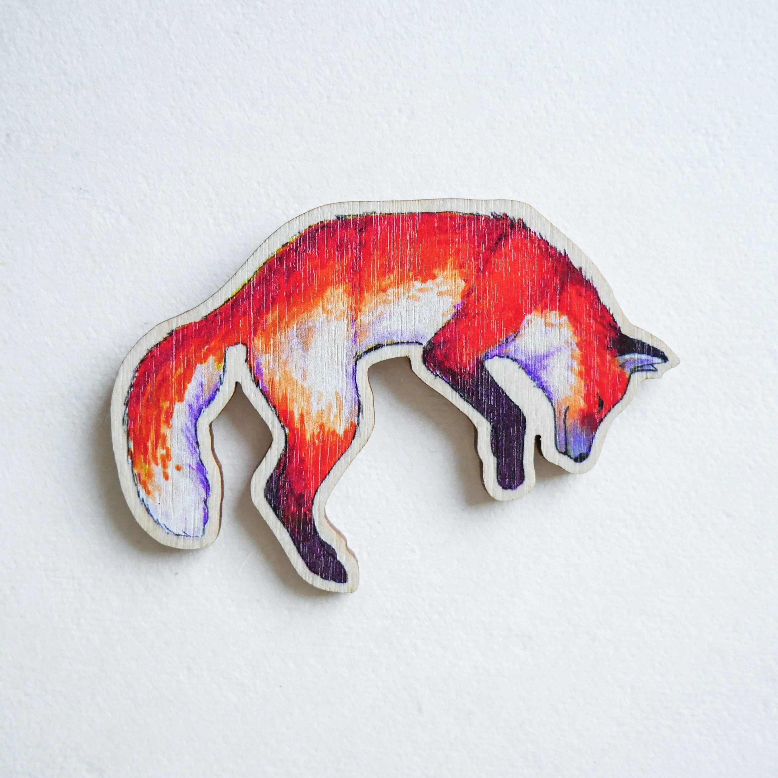 "Leaping Fox" magnet