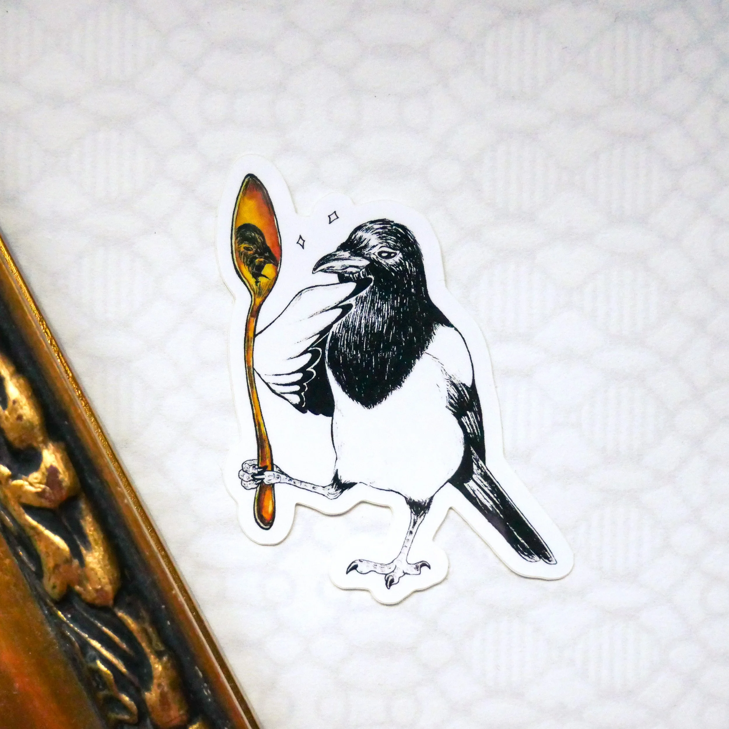 "Magpie's Gaze" sticker