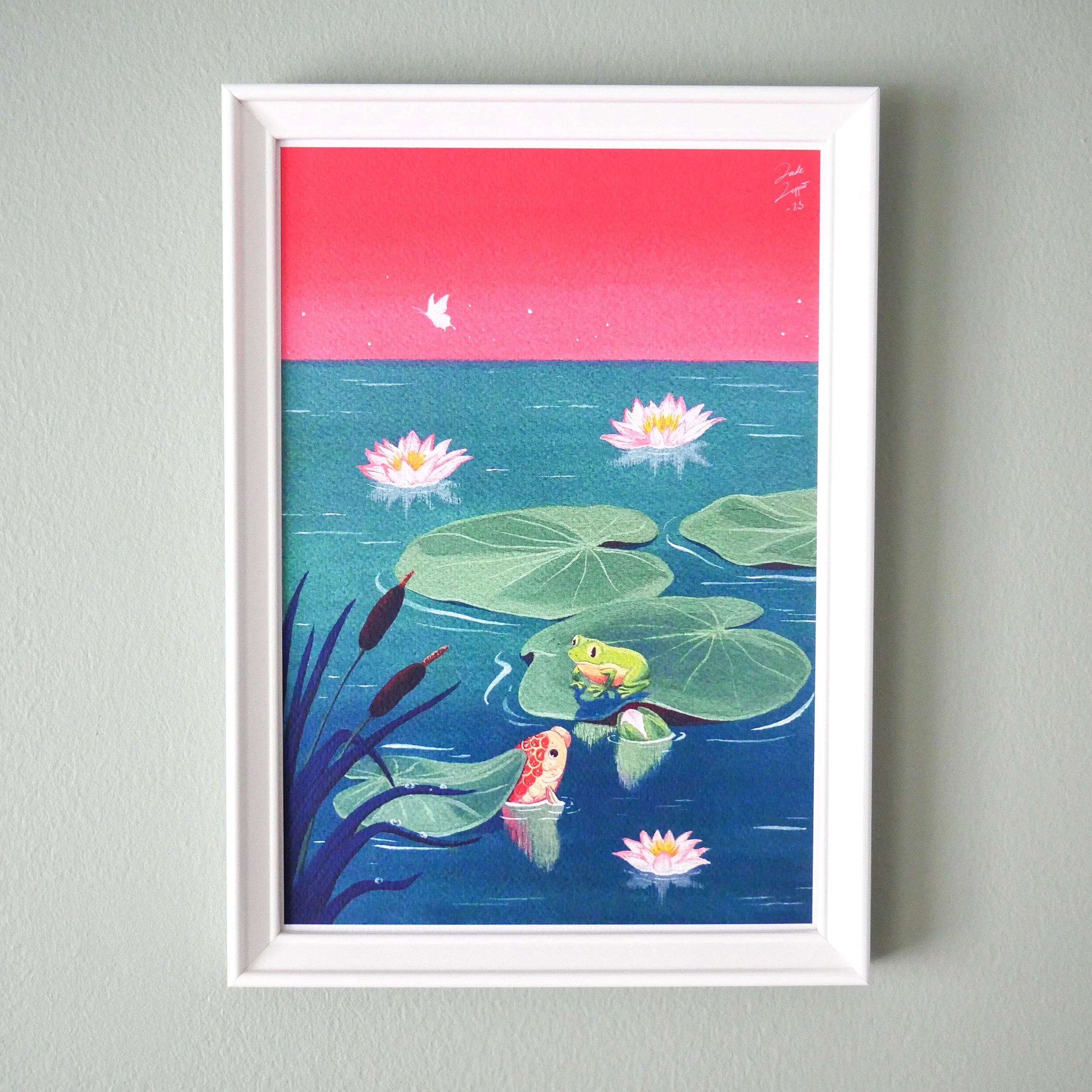 "Frog & Carp" art print