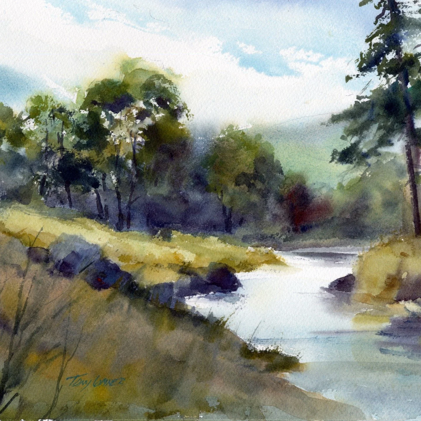 "Quiet Time" Painting is 11&rdquo; x 15&rdquo; Framed to 16&rdquo; x 20&rdquo; in a simple dark molding - it's available. DM me. 

I would call this one a compositional piece, the result of explorations of shape and color placement combined