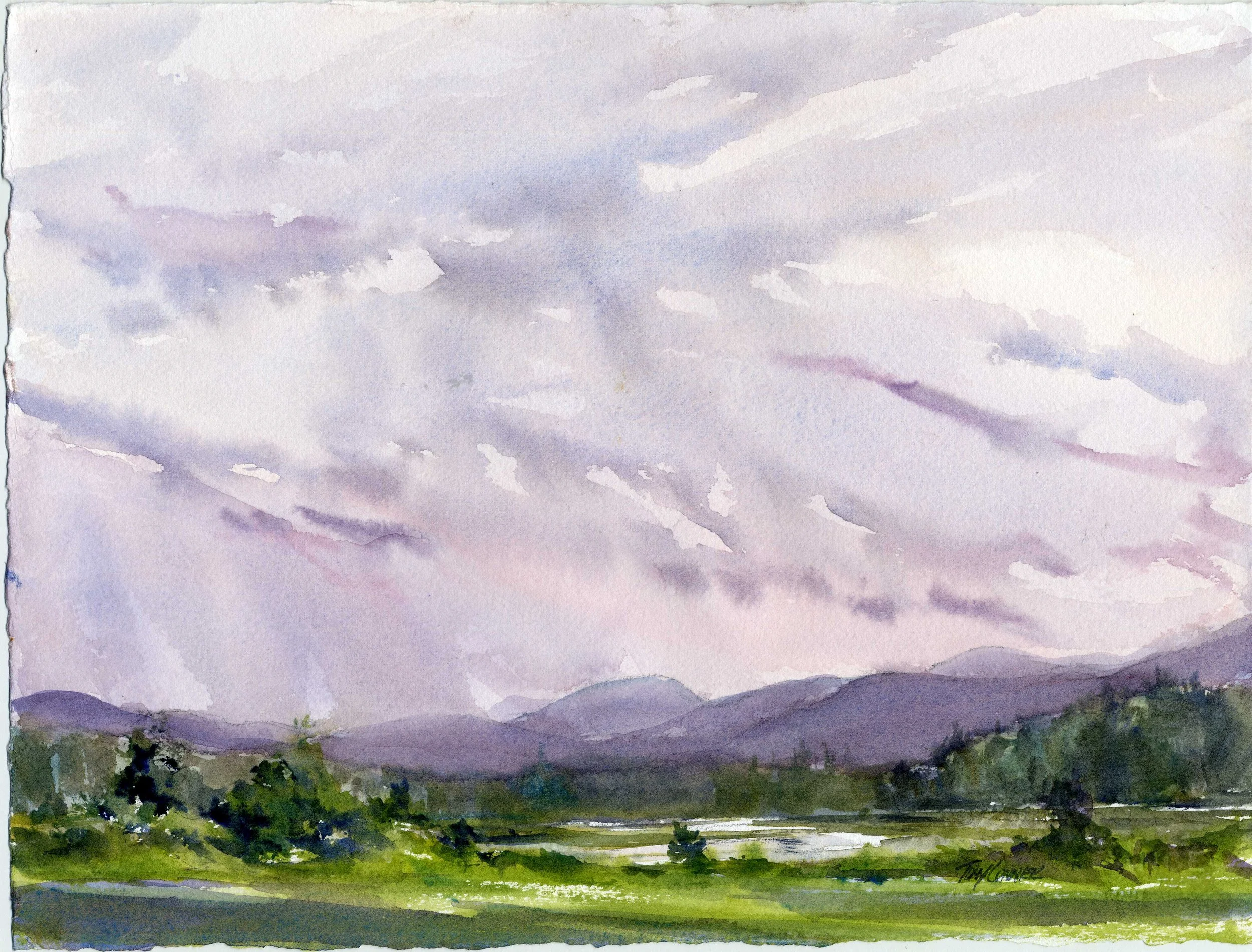 Online Watercolor Painting Demo