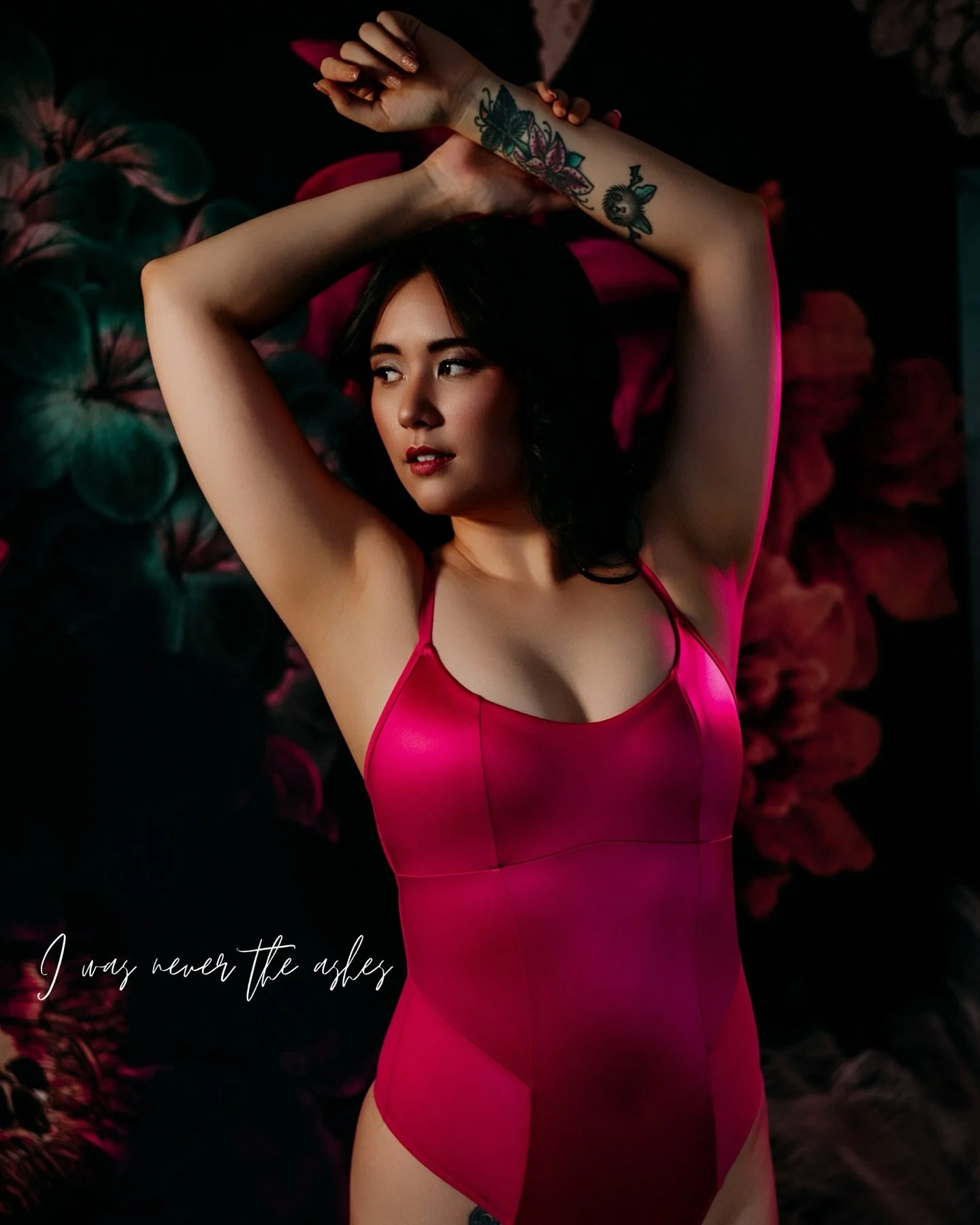&ldquo;She was never the ashes, She was always the spark.&rdquo; 🔥 
⠀
This set said it all.
⠀
The hot pink?
She&rsquo;s always loved it.
And this time &mdash; she wore it like a declaration
⠀
Not to impress.
Not to seduce.
But because it&rsquo;s her