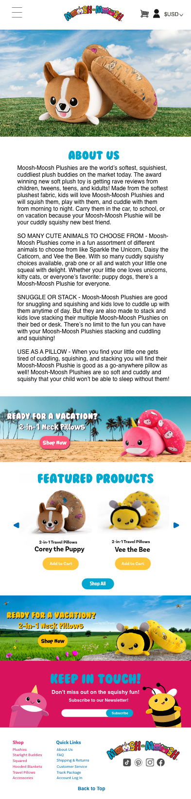 Mobile About Us Page