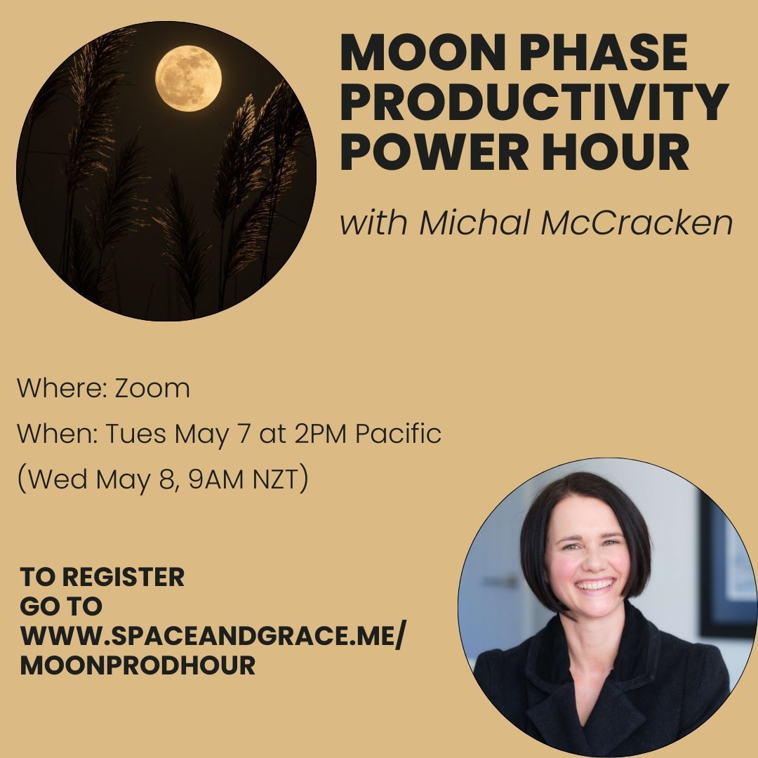Feeling like you're constantly hustling but never quite hitting your stride? ⁠
⁠
It's time for a change! ⁠
⁠
Join us for our Moon Phase Productivity Power Hour and learn how to align your business activities with the lunar phases for maximum impact. 
