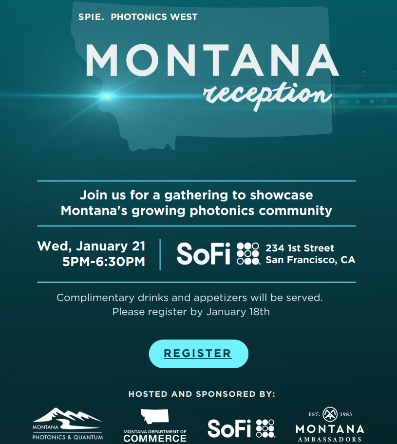 Photonics West 2026 – Montana Reception