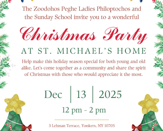 Philoptochos & Sunday School Christmas Party at St. Michael's Nursing Home