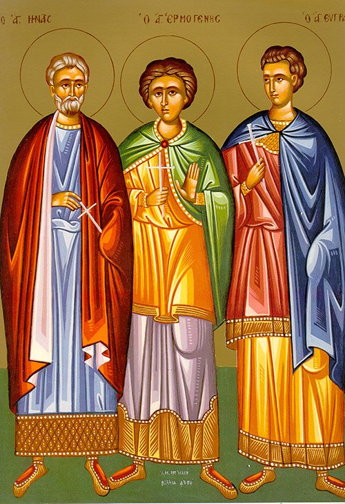 Saints Menas, Hermogenes, Eugraphos, Martyrs of Alexandria