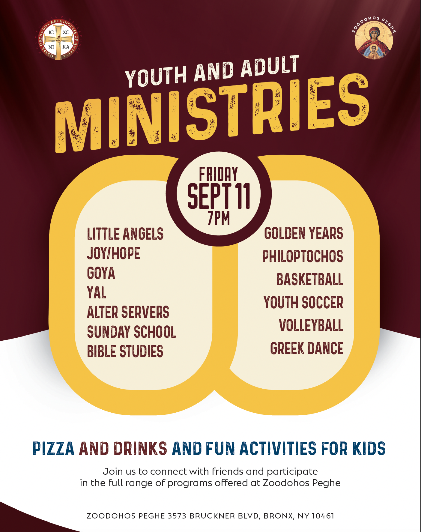 Youth & Adult Ministries Sign Up
