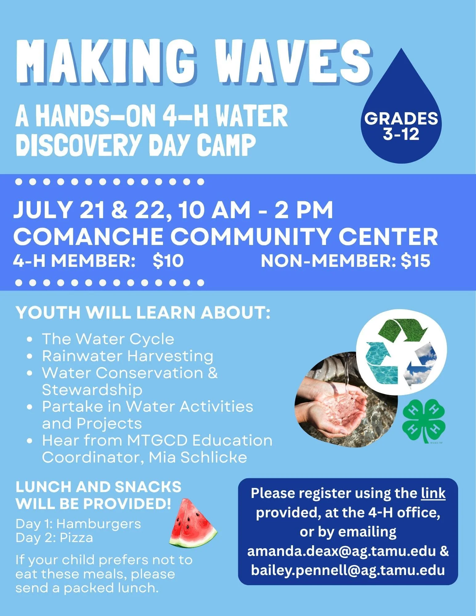 Making Waves: A Hands-On 4-H Water Discovery Day Camp