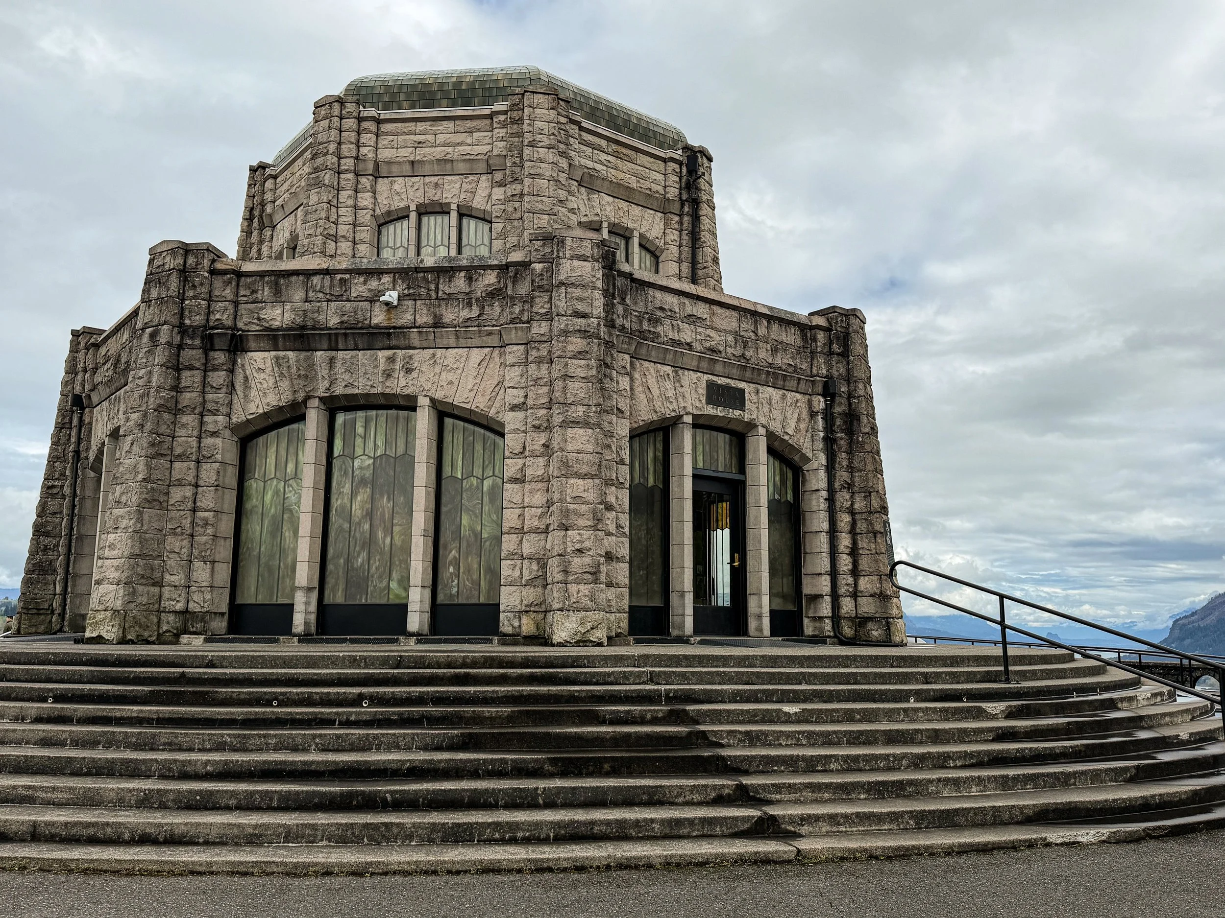 Exterior of the Vista House in Oregon