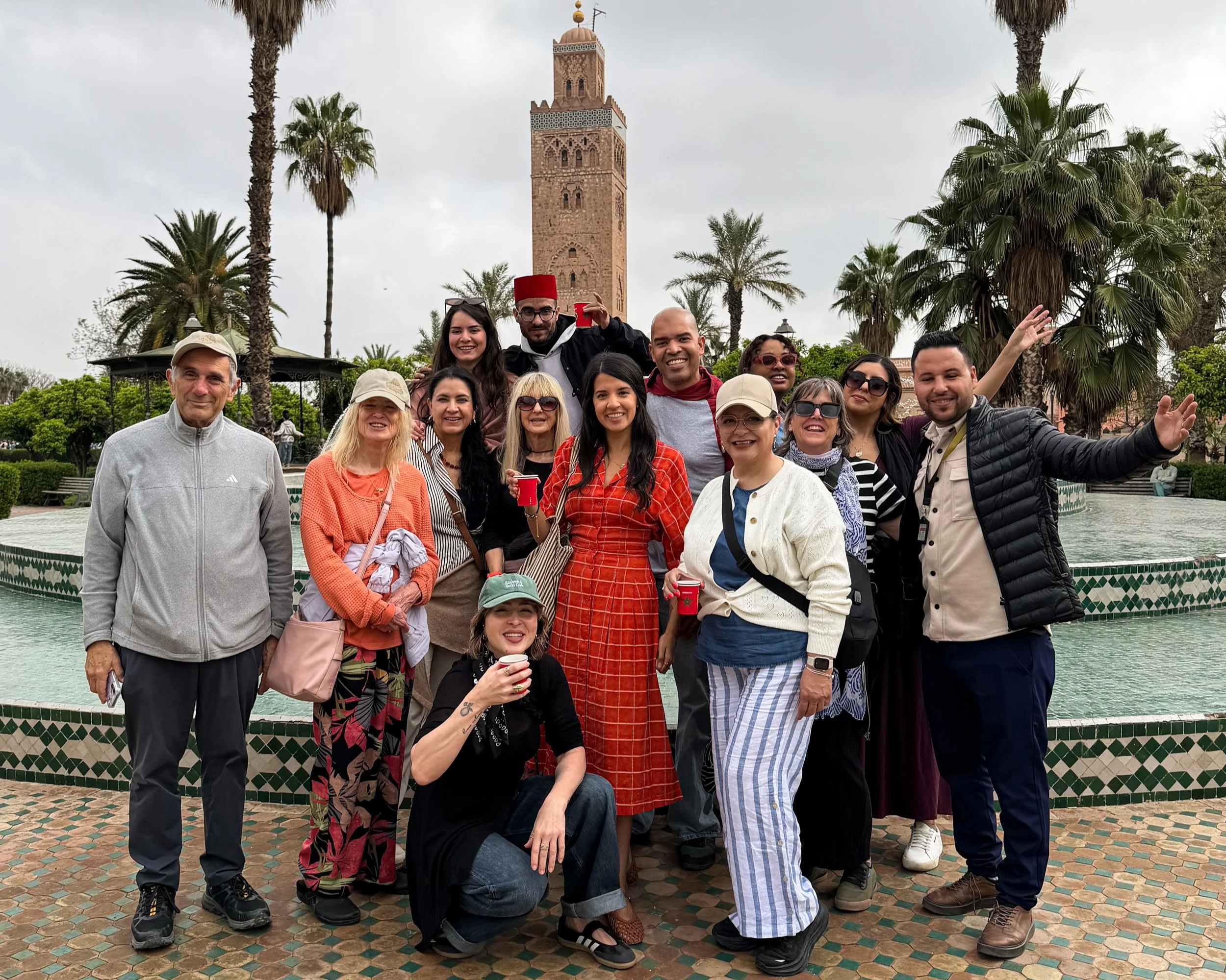 Vegan Ventures Morocco tour group in Marrakesh