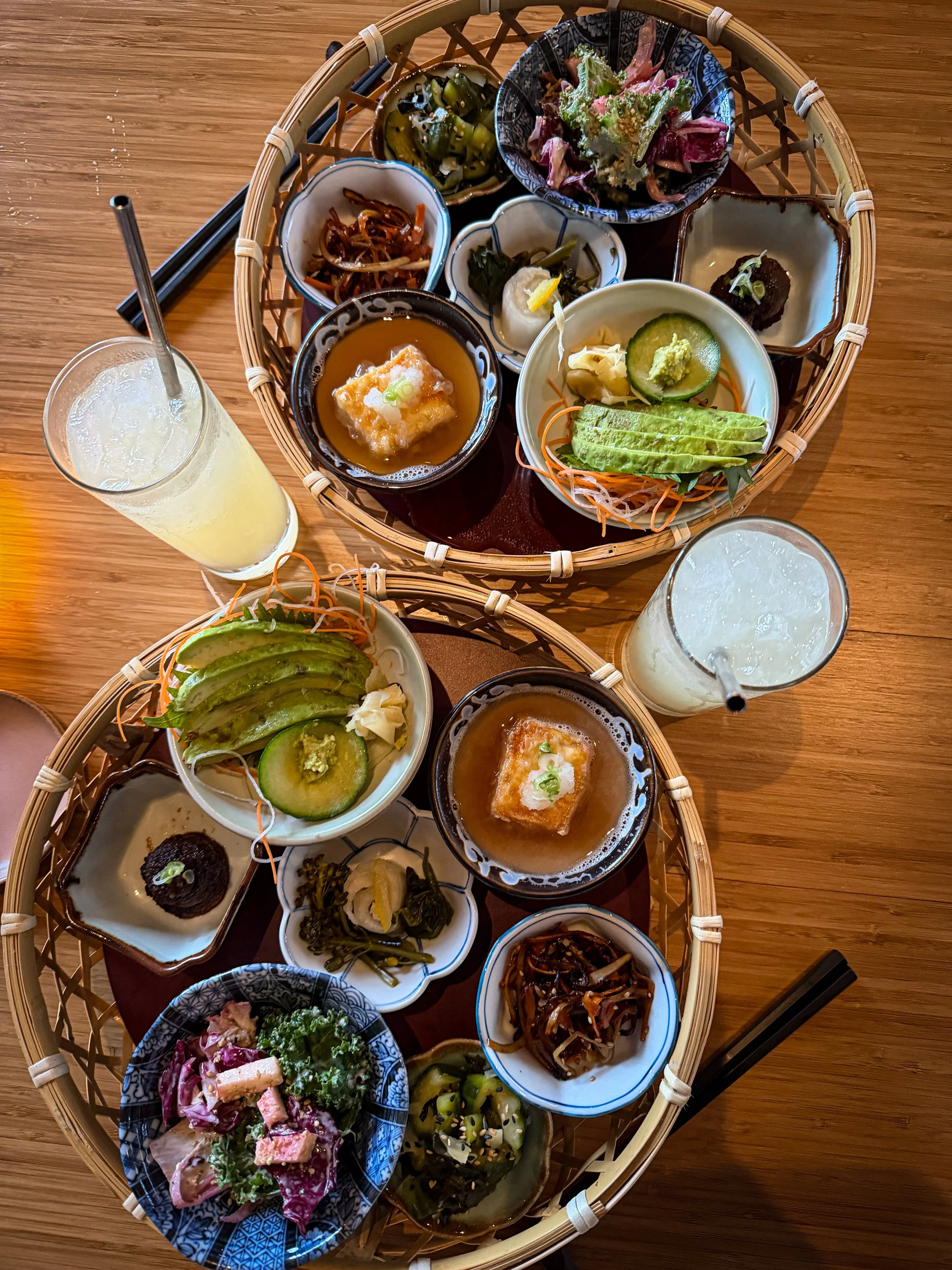 First course of the vegan omakase at Portland's Takibi