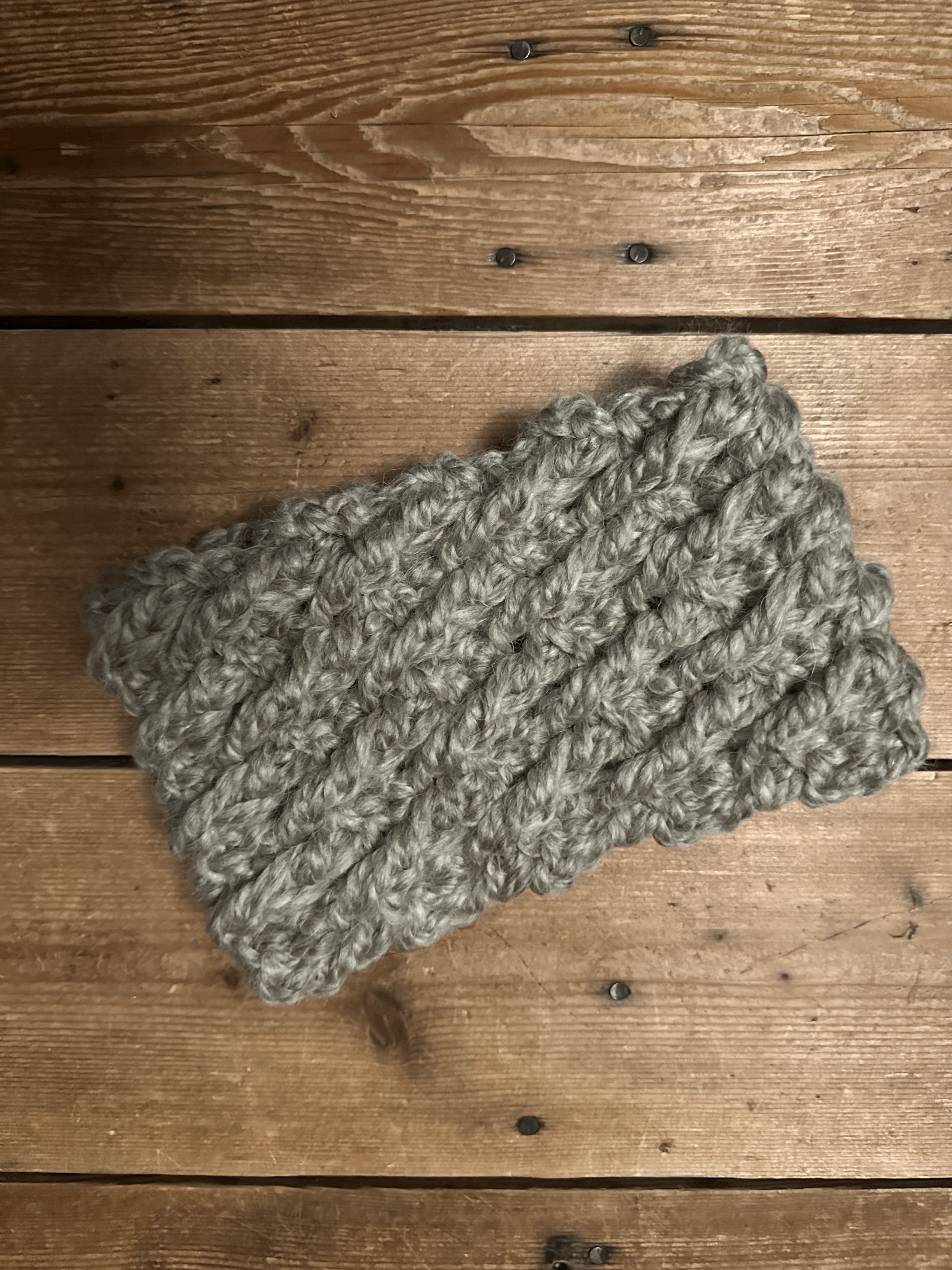 LIGHT GRAY adult sized HEADBAND