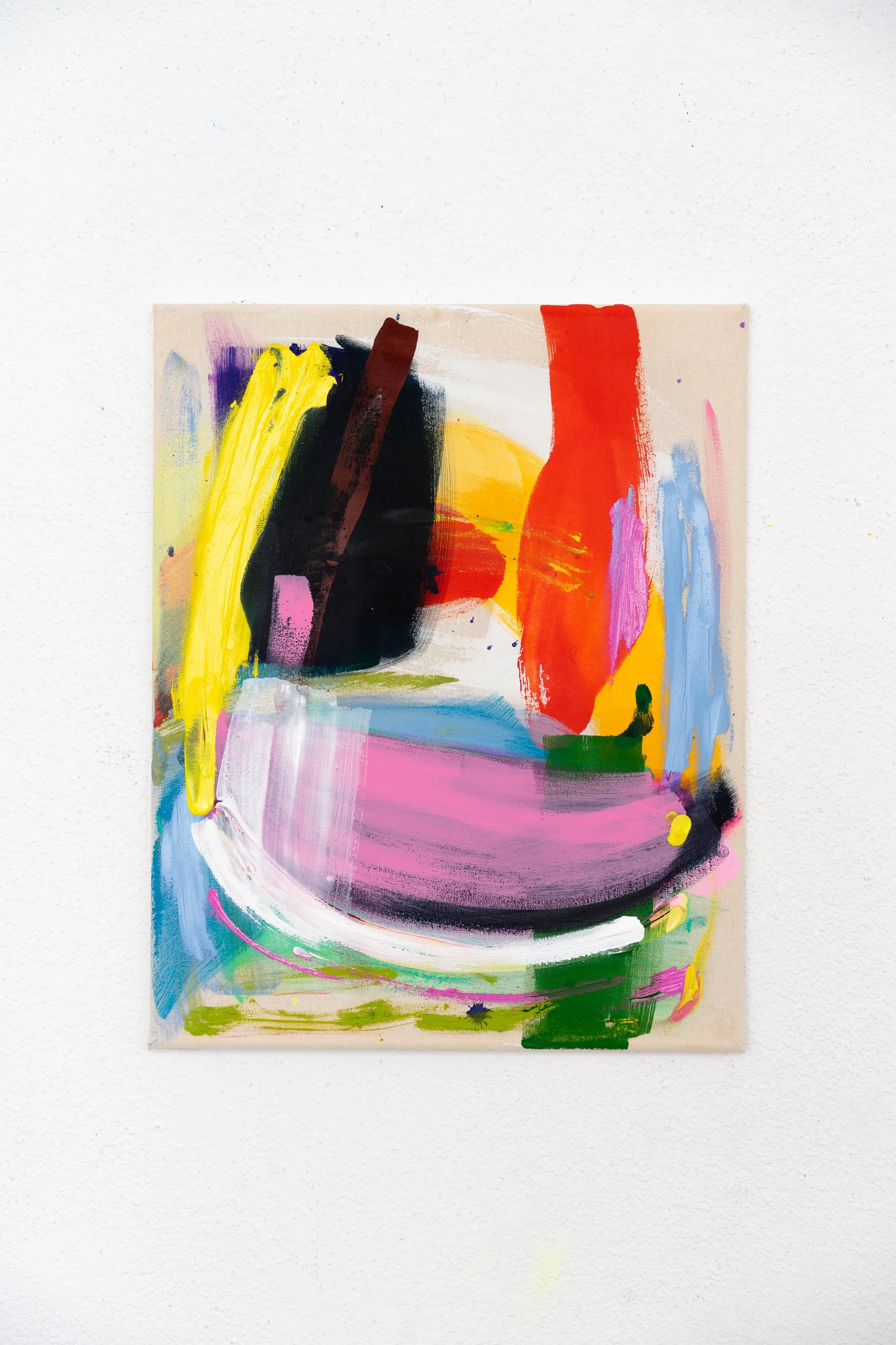 Pinguin, 2026, 
oil, acrylic and oil-stick on canvas, 100×90 cm