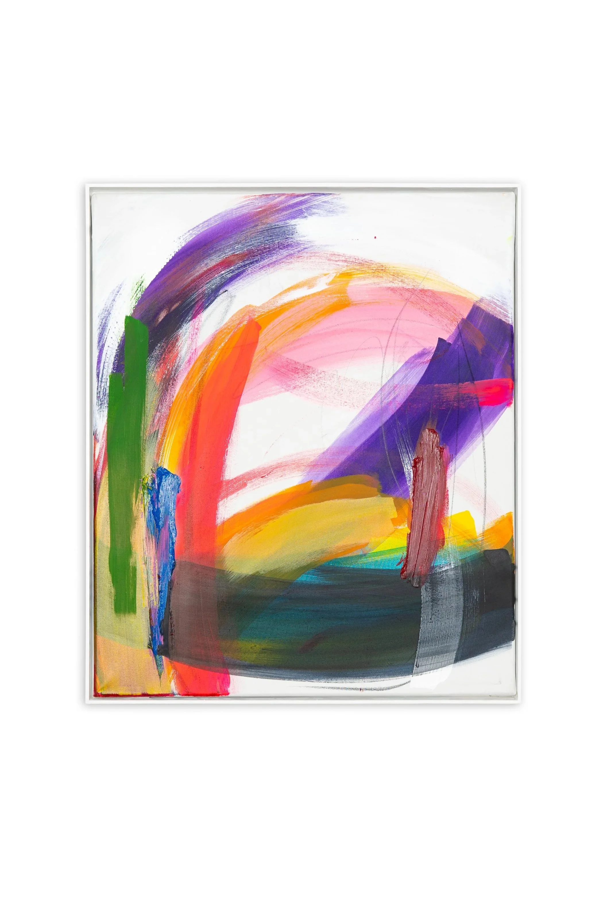 Untitled, 2026, 
oil, acrylic and oil-stick on canvas, 50×60 cm