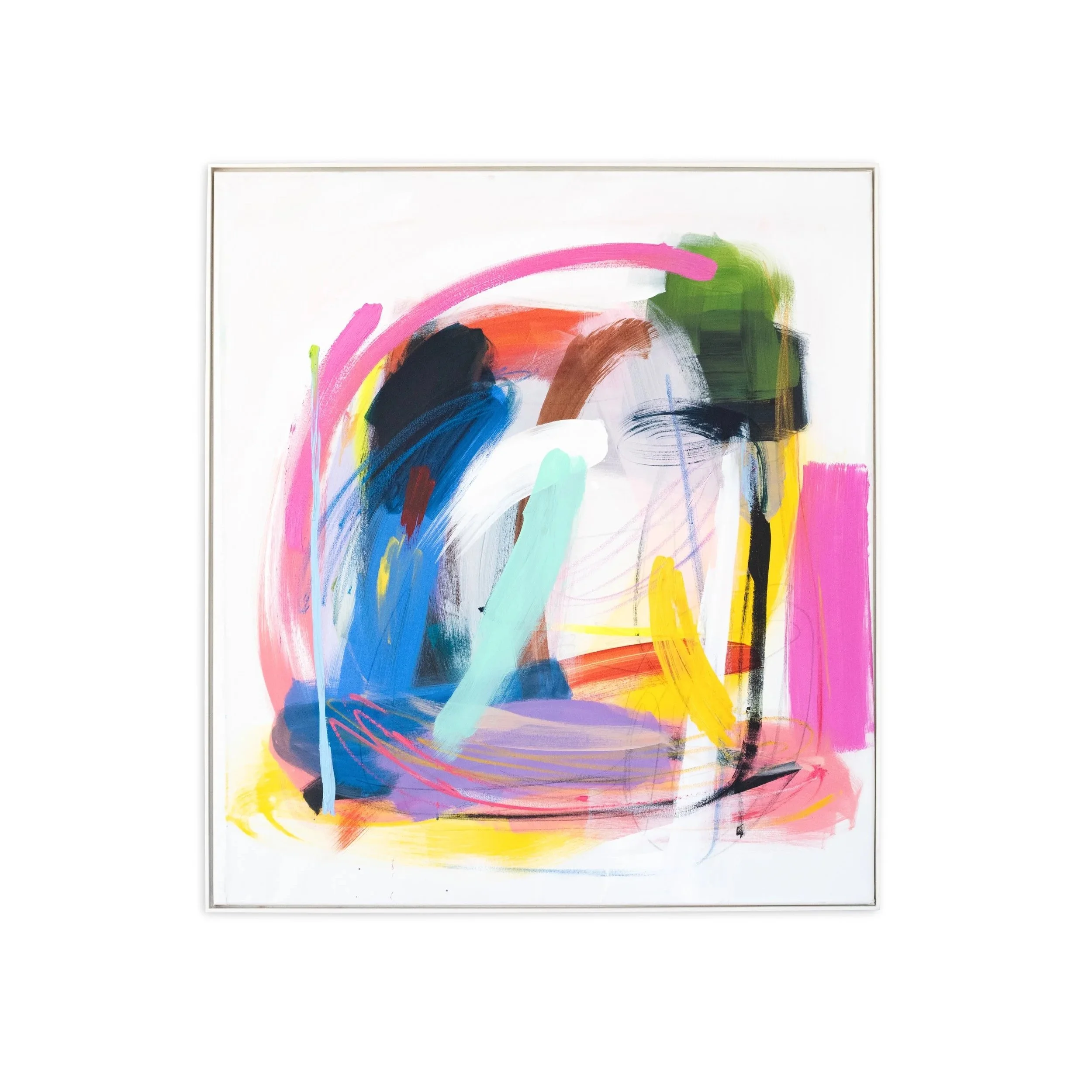 Meaningful Triviality, 2025
oil and acrylic on canvas, 100×90 cm  