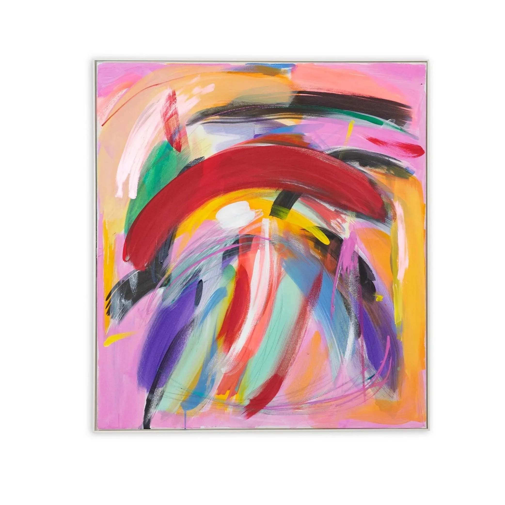 Pink Panther, 2025, oil and acrylic on canvas, 100x90 cm