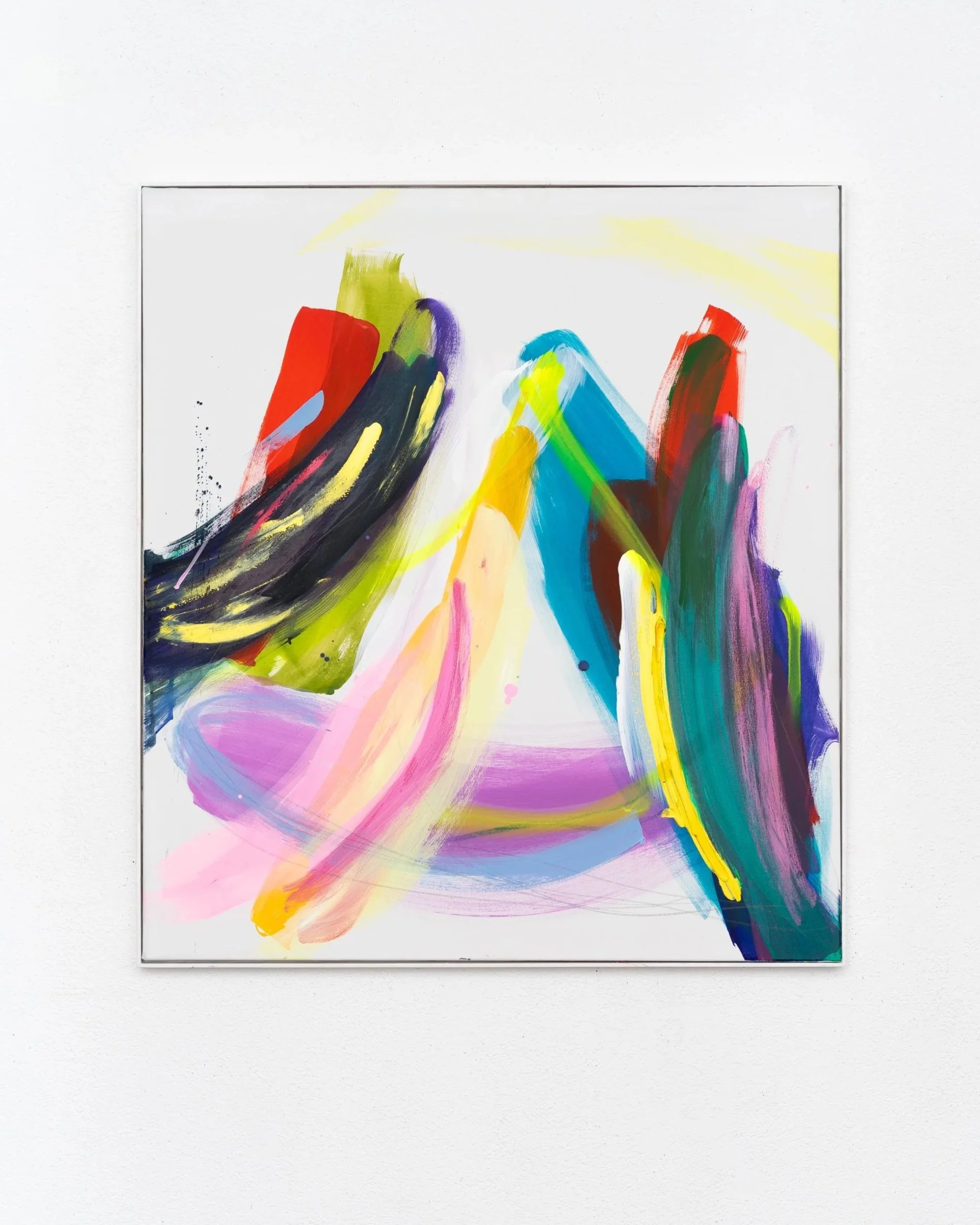 Pinguin, 2026, 
oil, acrylic and oil-stick on canvas, 100×90 cm
