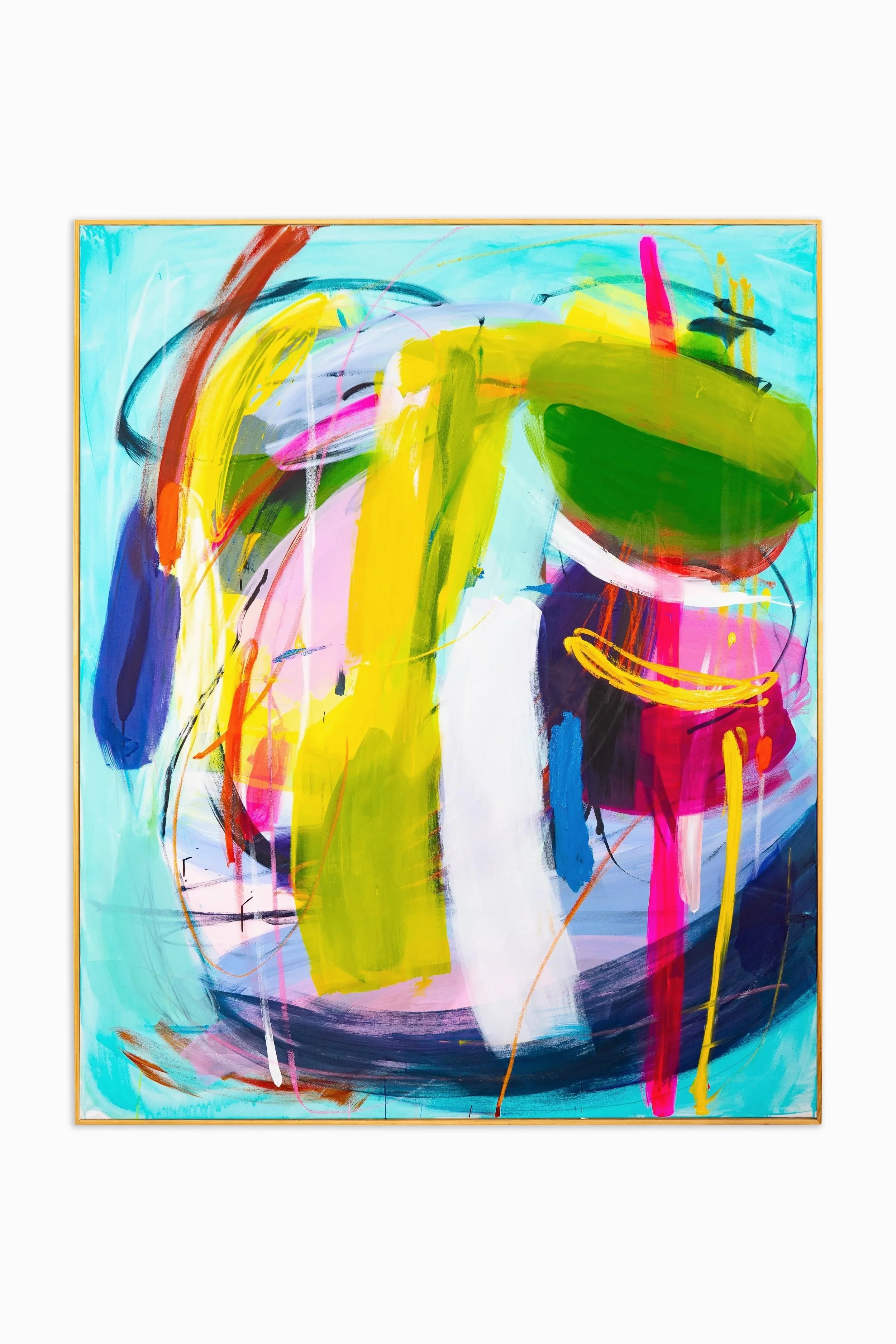 Blue Star, 2026, 
oil, acrylic and oil-stick on canvas, 170 × 135 cm