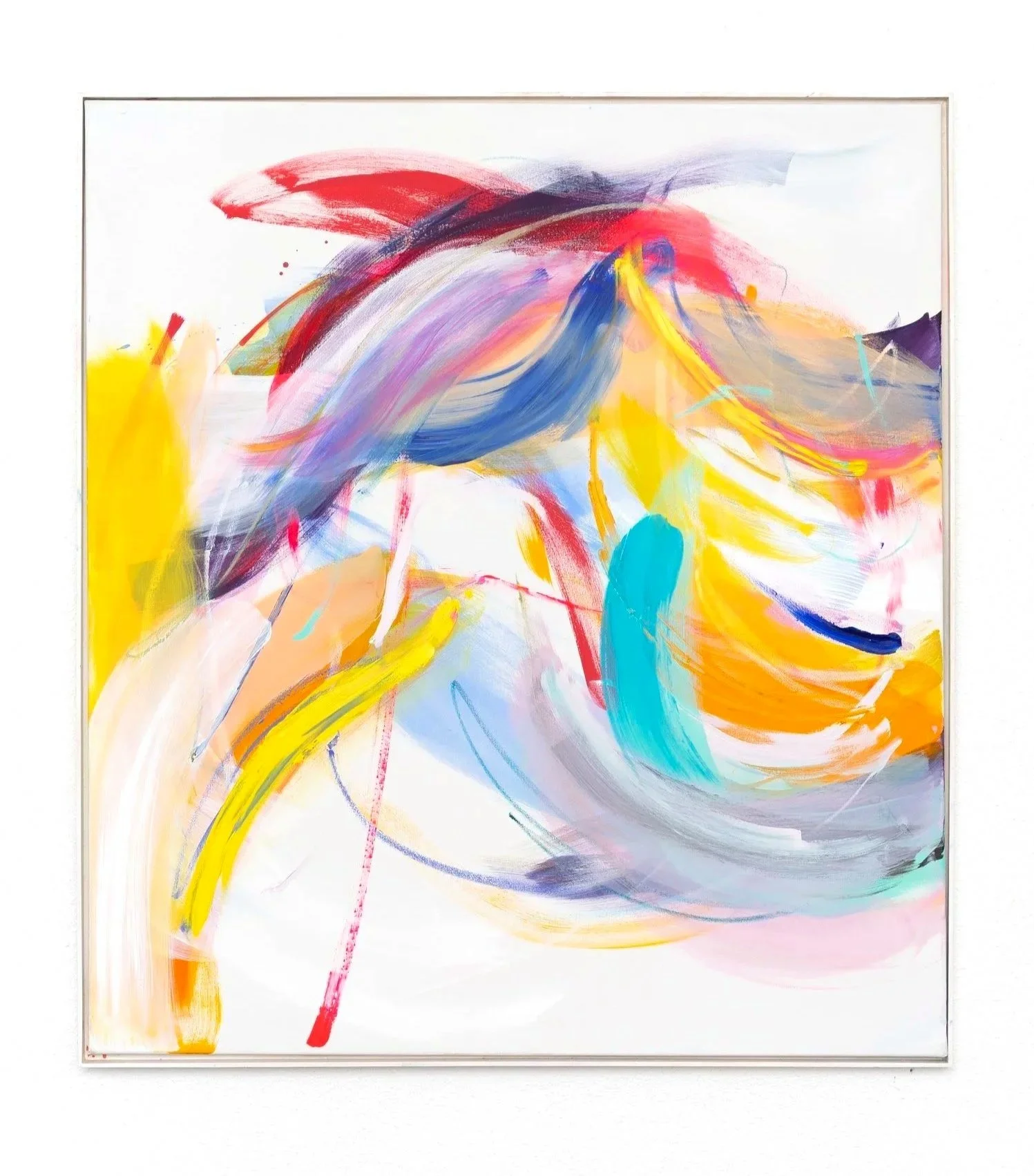 Sensual, 2026, 
oil, acrylic and oil-stick on canvas, 100 × 90 cm