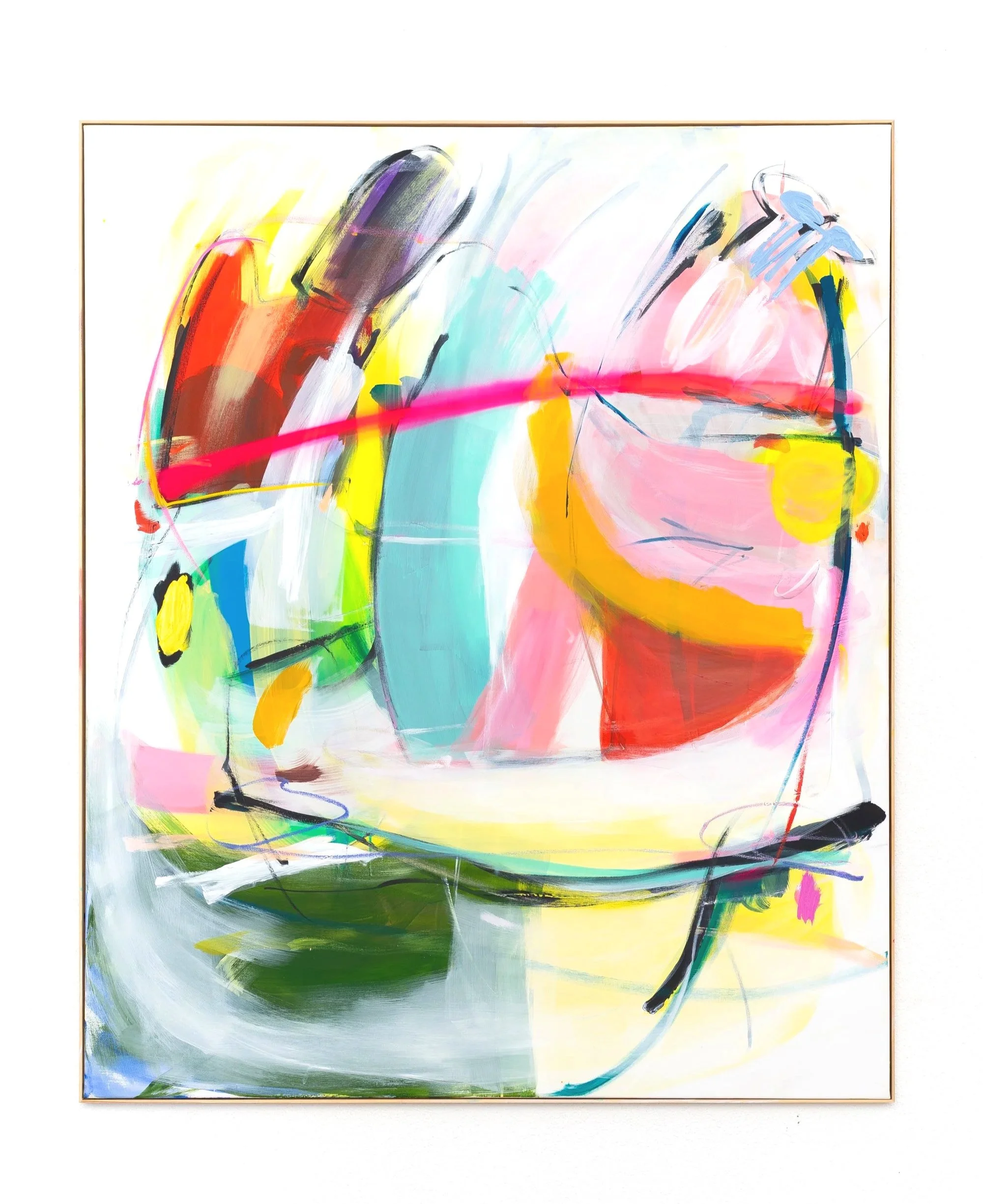 Broken Mold, 2026, 
oil, acrylic and oil-stick on canvas, 140 × 120 cm
