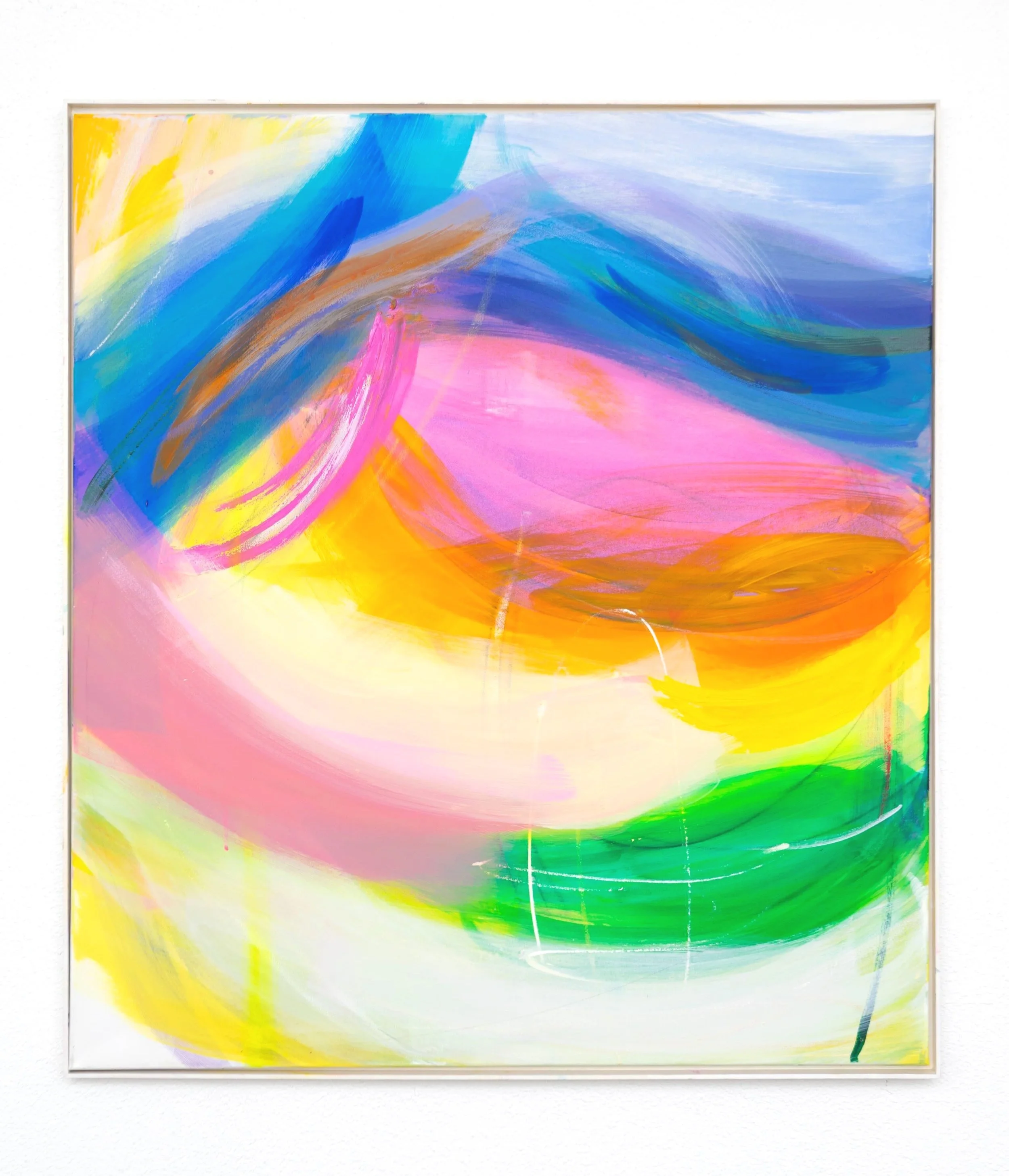 Gratitude, 2026, 
oil, acrylic and oil-stick on canvas, 100 × 90 cm