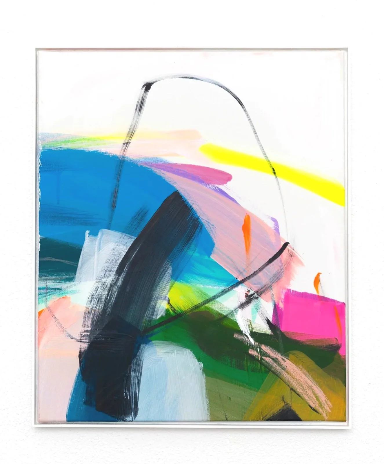 Untitled, 2026, 
oil, acrylic and oil-stick on canvas, 60 × 50 cm
