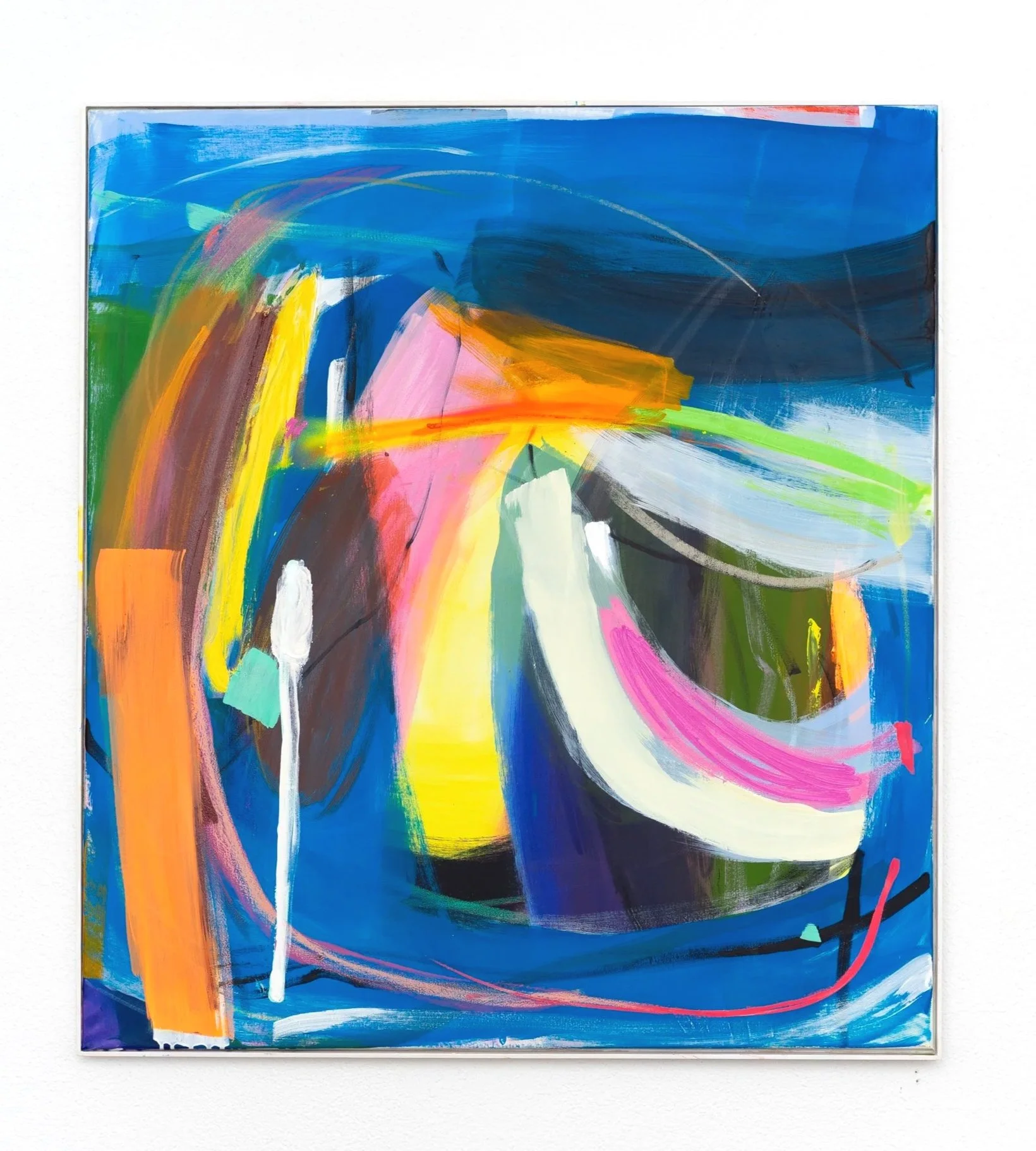 Bad Boy, 2026, 
oil, acrylic and oil-stick on canvas, 100 × 90 cm