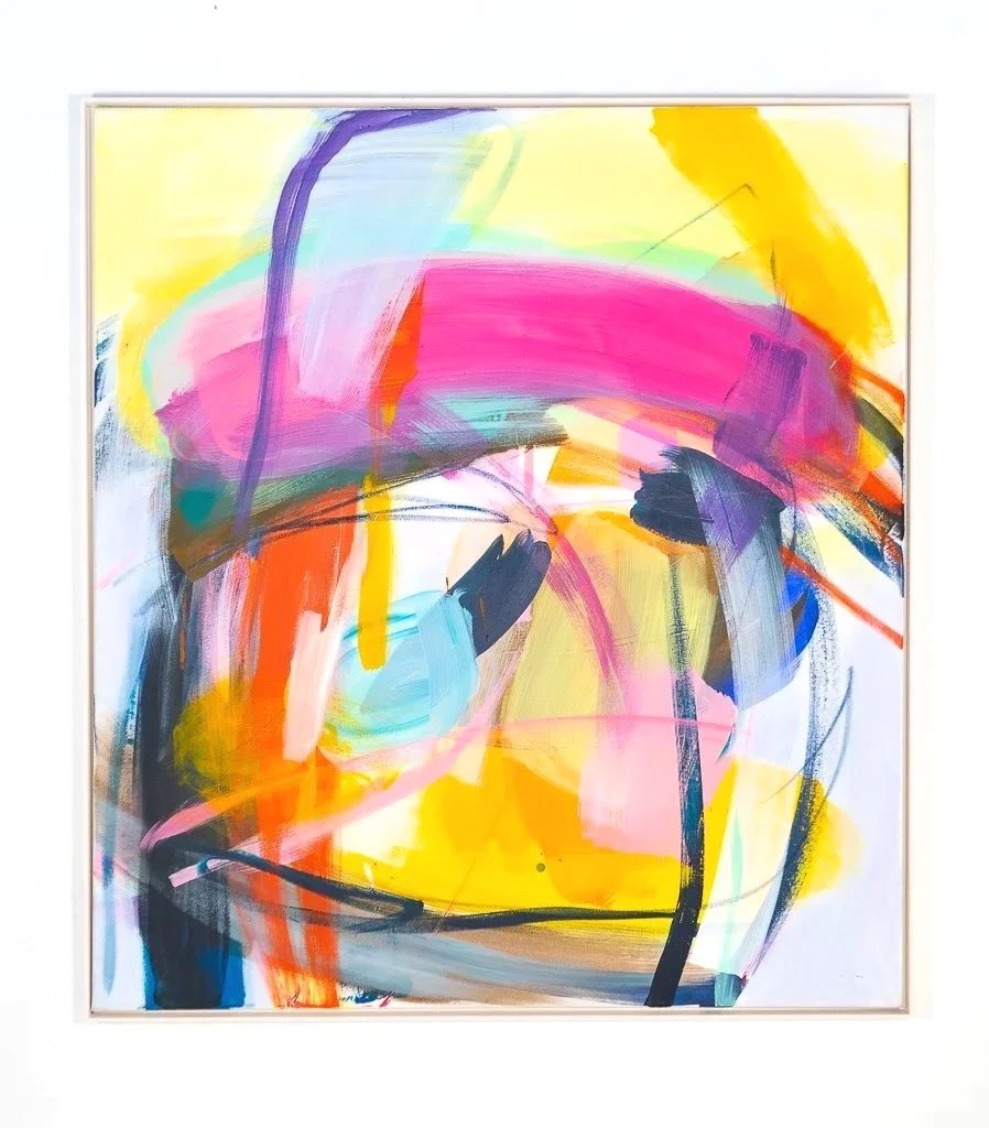 In the Minds Eye, 2025, 
oil, acrylic and oil-stick on canvas, 100 × 90 cm