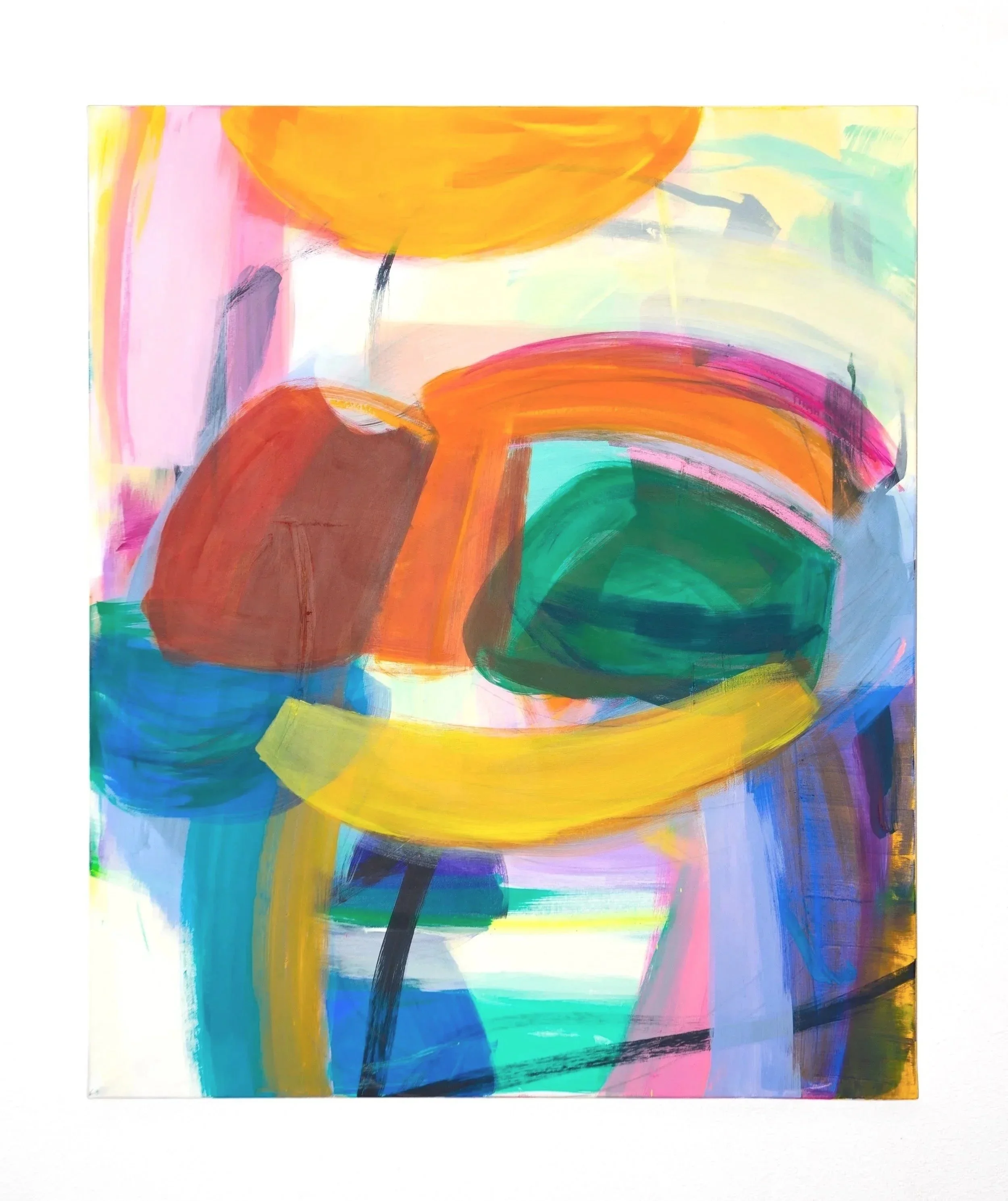 Layer after layer, 2026, 
oil, acrylic and oil-stick on canvas, 150 × 125 cm