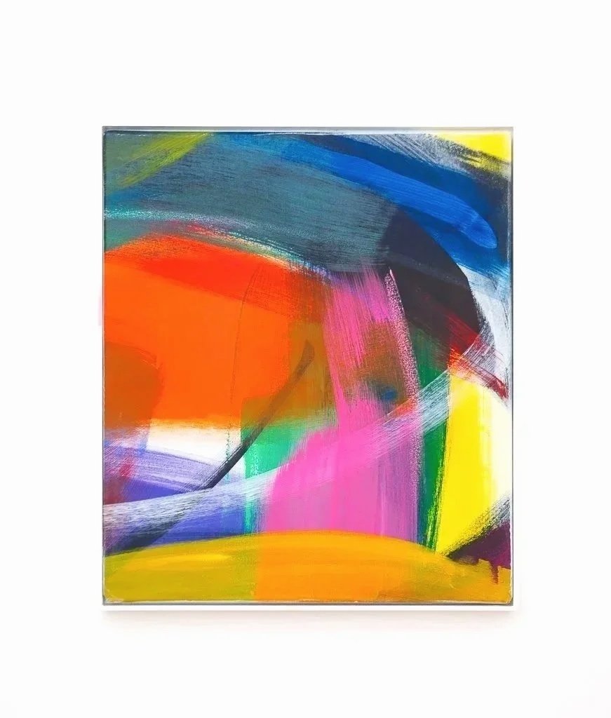 Wishing Well, 2026, 
oil, acrylic and oil-stick on canvas, 45 × 39,5 cm