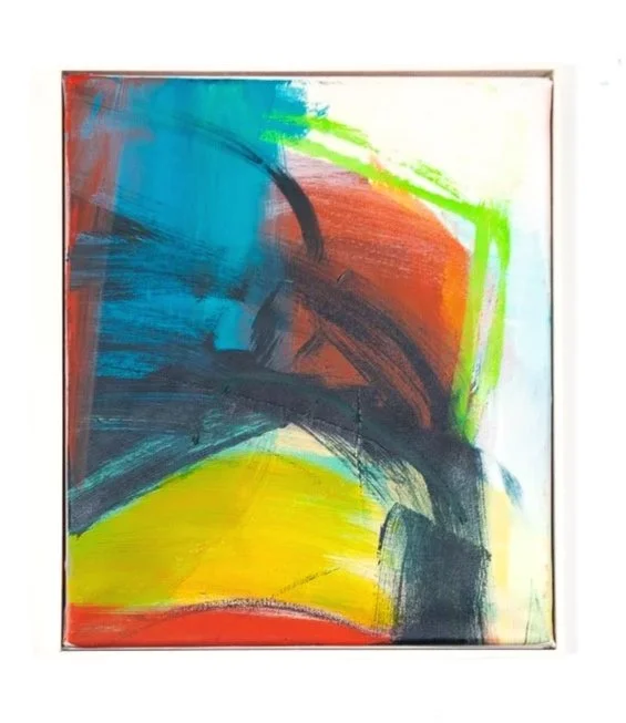 No Title, 2024, 
oil, acrylic and oil-stick on canvas, 32 × 30 cm