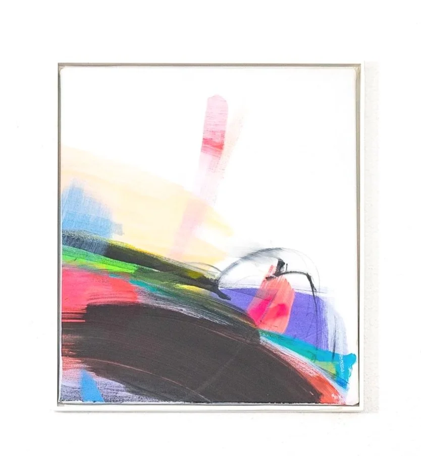 Baby, 2025, 
oil, acrylic and oil-stick on canvas, 38,5 × 42 cm