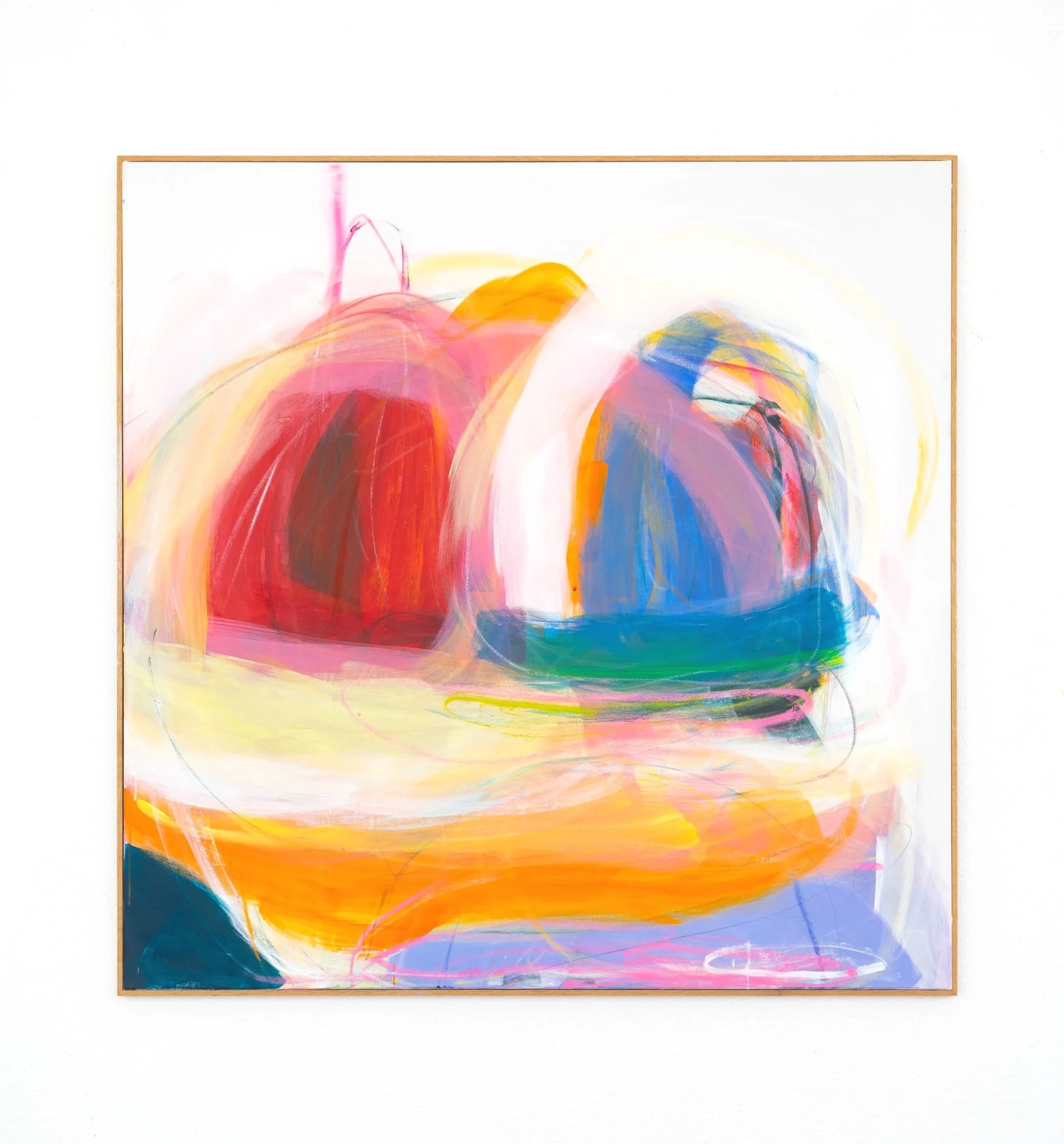 Dancehall Queen, 2026, 
oil, acrylic and oil-stick on canvas, 150 × 155 cm