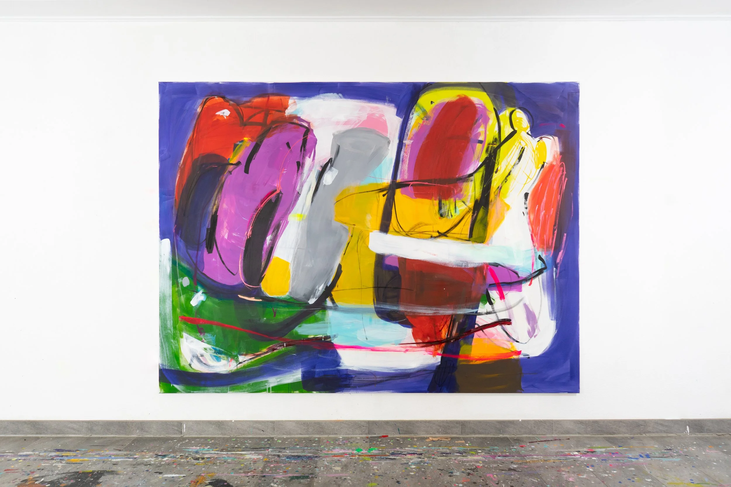 Superstar, 2026, 
oil, acrylic, oil-stick on canvas, 270 x 240 cm 
