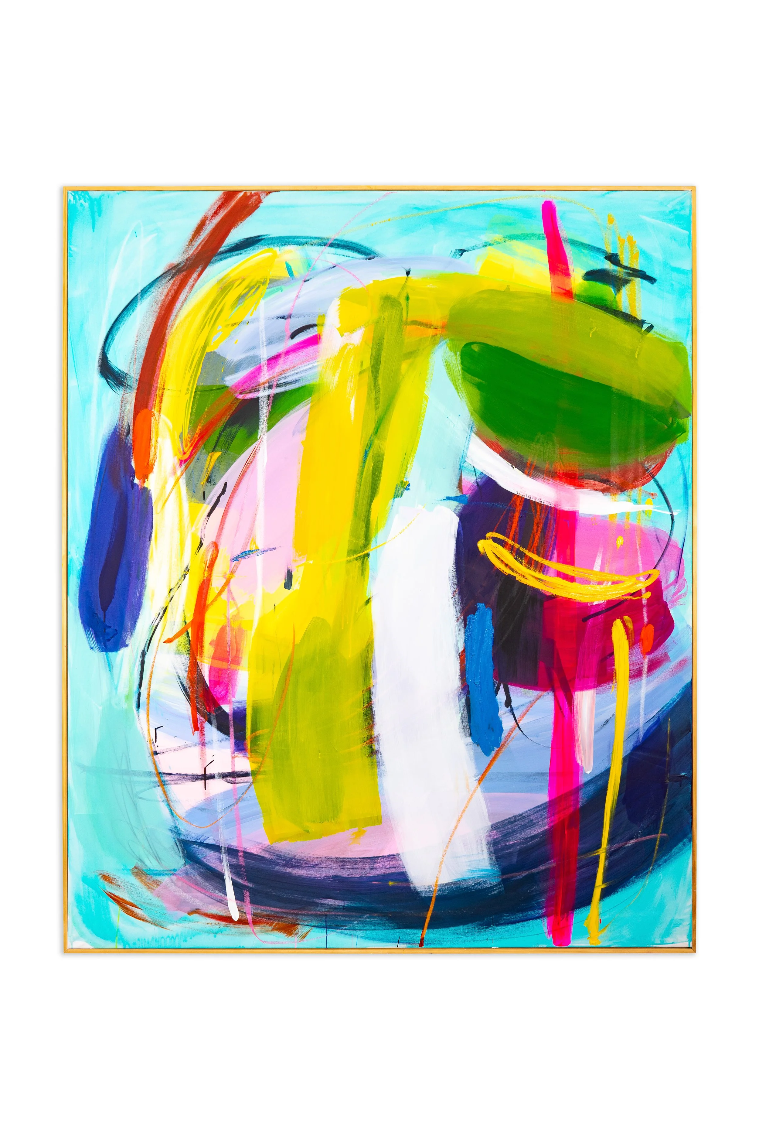 Blue Star, 2026, 
oil, acrylic and oil-stick on canvas, 170×135 cm