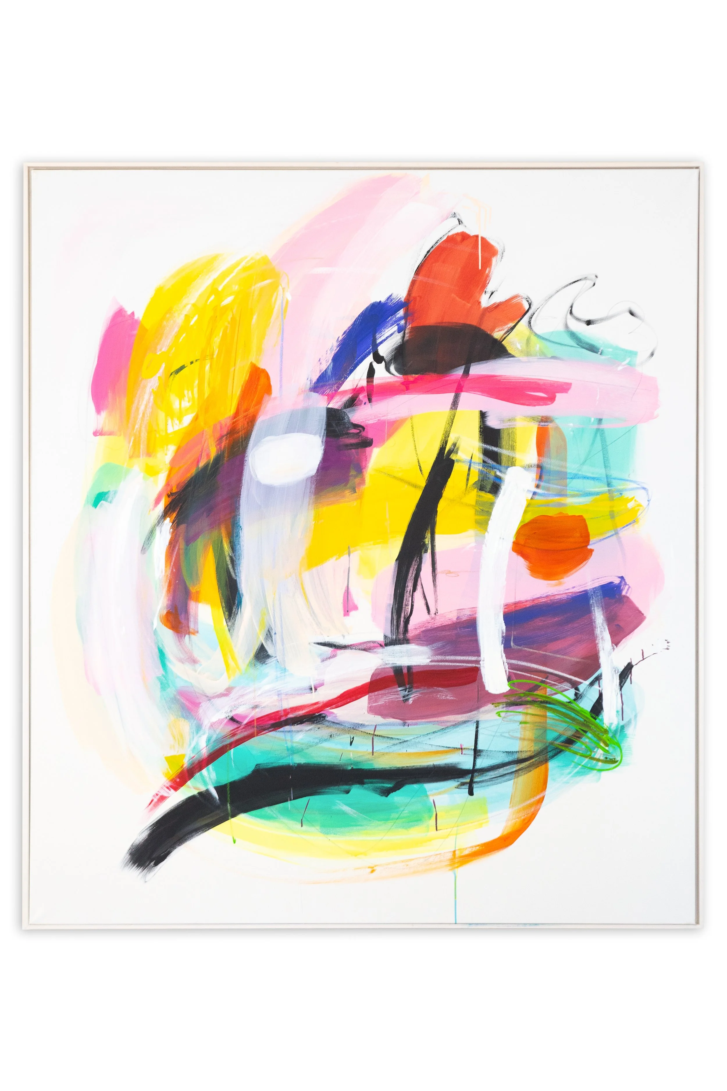 Genius and Madness, 2025, oil, acrylic, oil-stick and charcoal on canvas, 170x150 cm