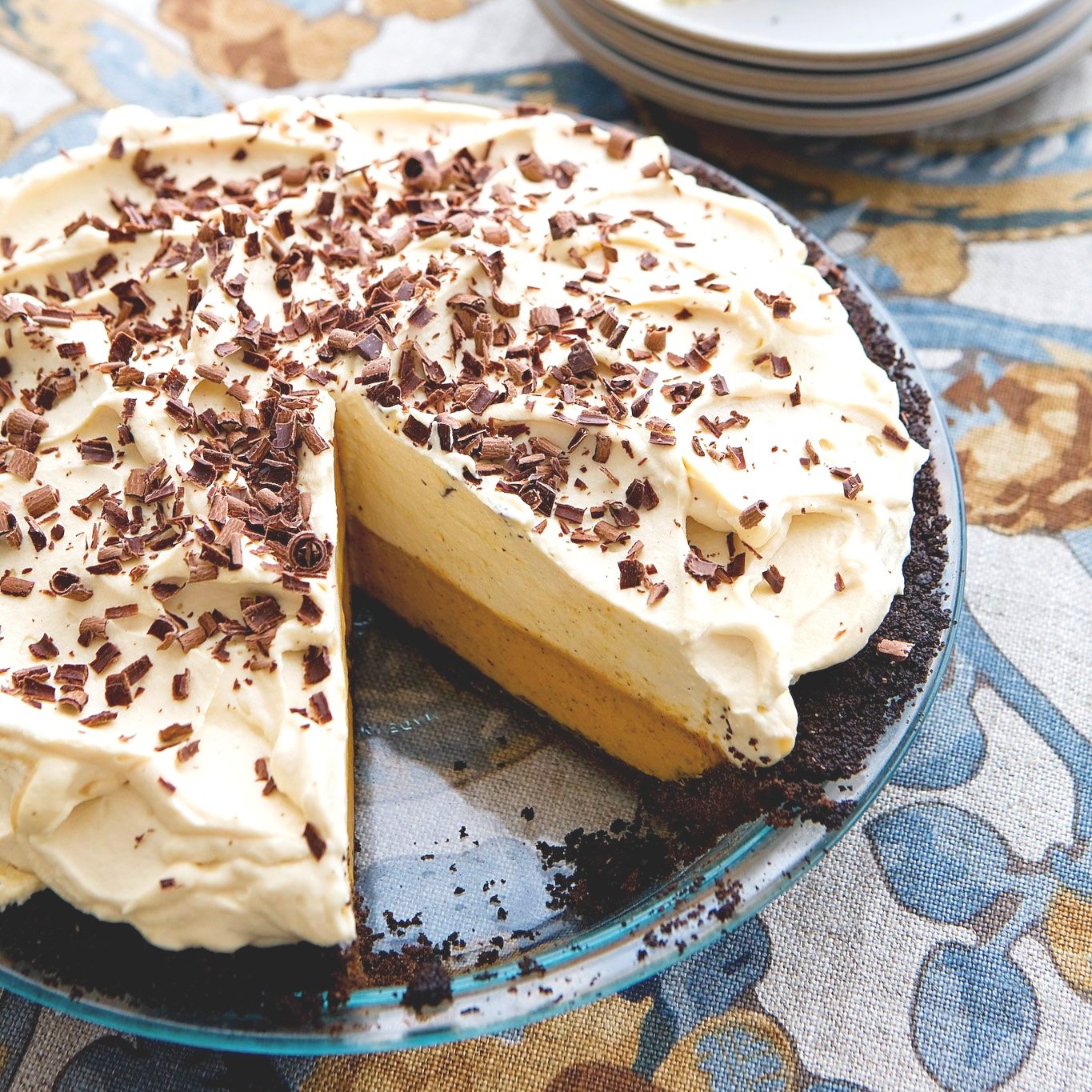 Double-Decker Pumpkin-Caramel Pie