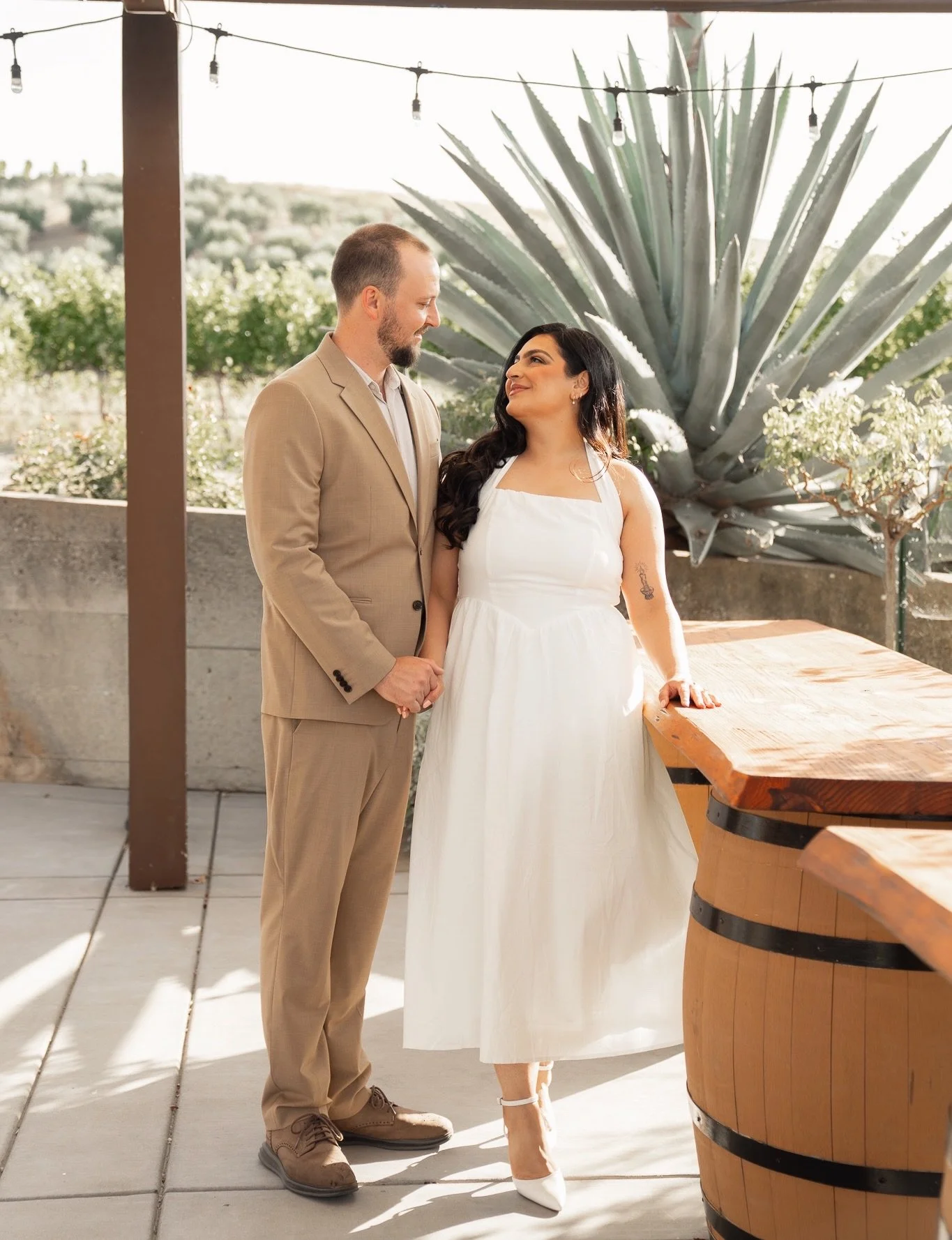 Meet Arian &amp; Mason 🤍 

These two first came into Murrieta&rsquo;s Well while I was pouring wine, and that one conversation eventually led to their engagement shoot. So honored to bring it full circle. 🥂