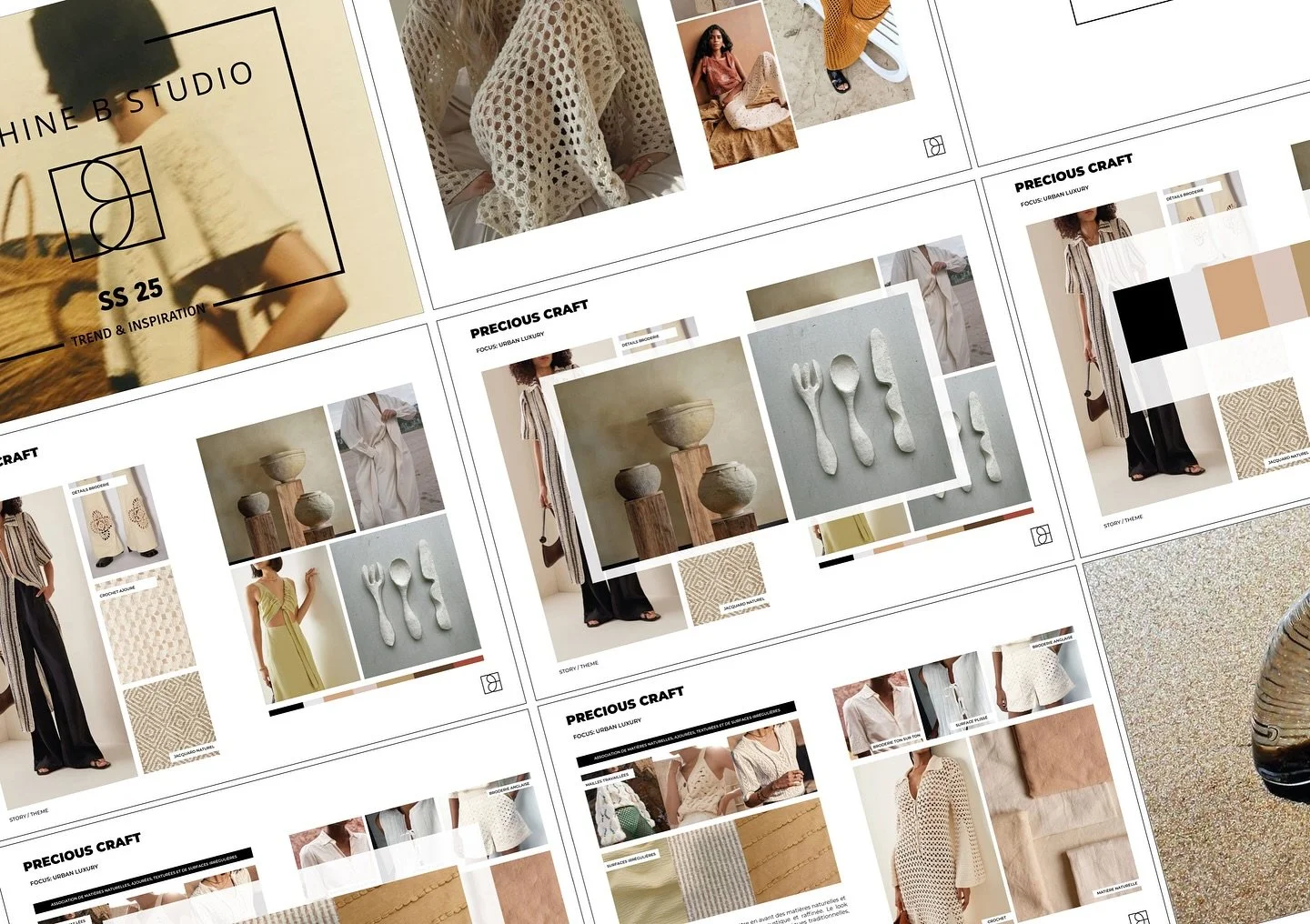 Recherche de tendances et direction cr&eacute;ative 🌿
J&rsquo;ai eu la chance d&rsquo;accompagner une marque engag&eacute;e dans la cr&eacute;ation d&rsquo;une collection &eacute;coresponsable, inspir&eacute;e par l&rsquo;artisanat m&eacute;diterran