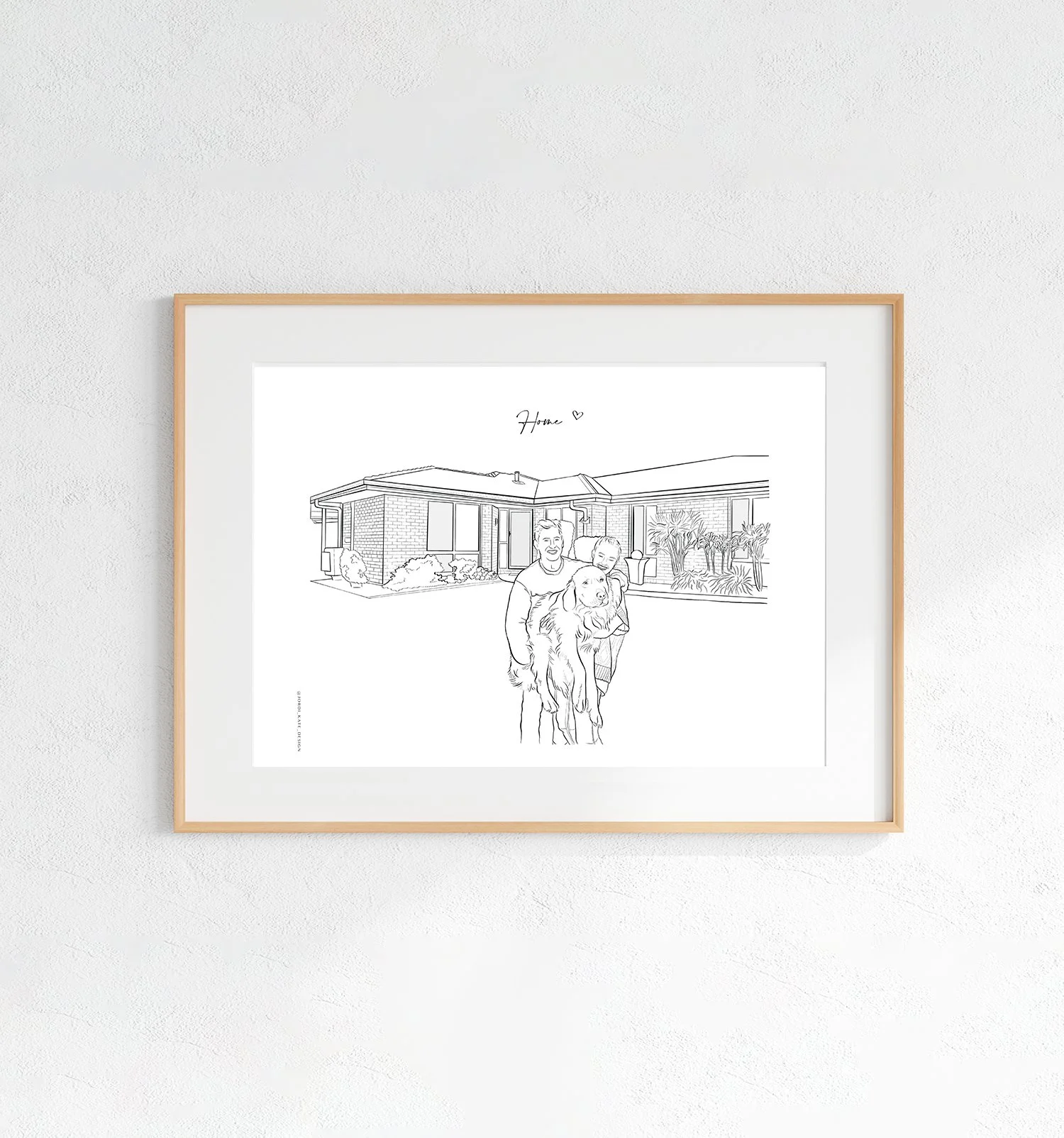 House Line-art Illustration