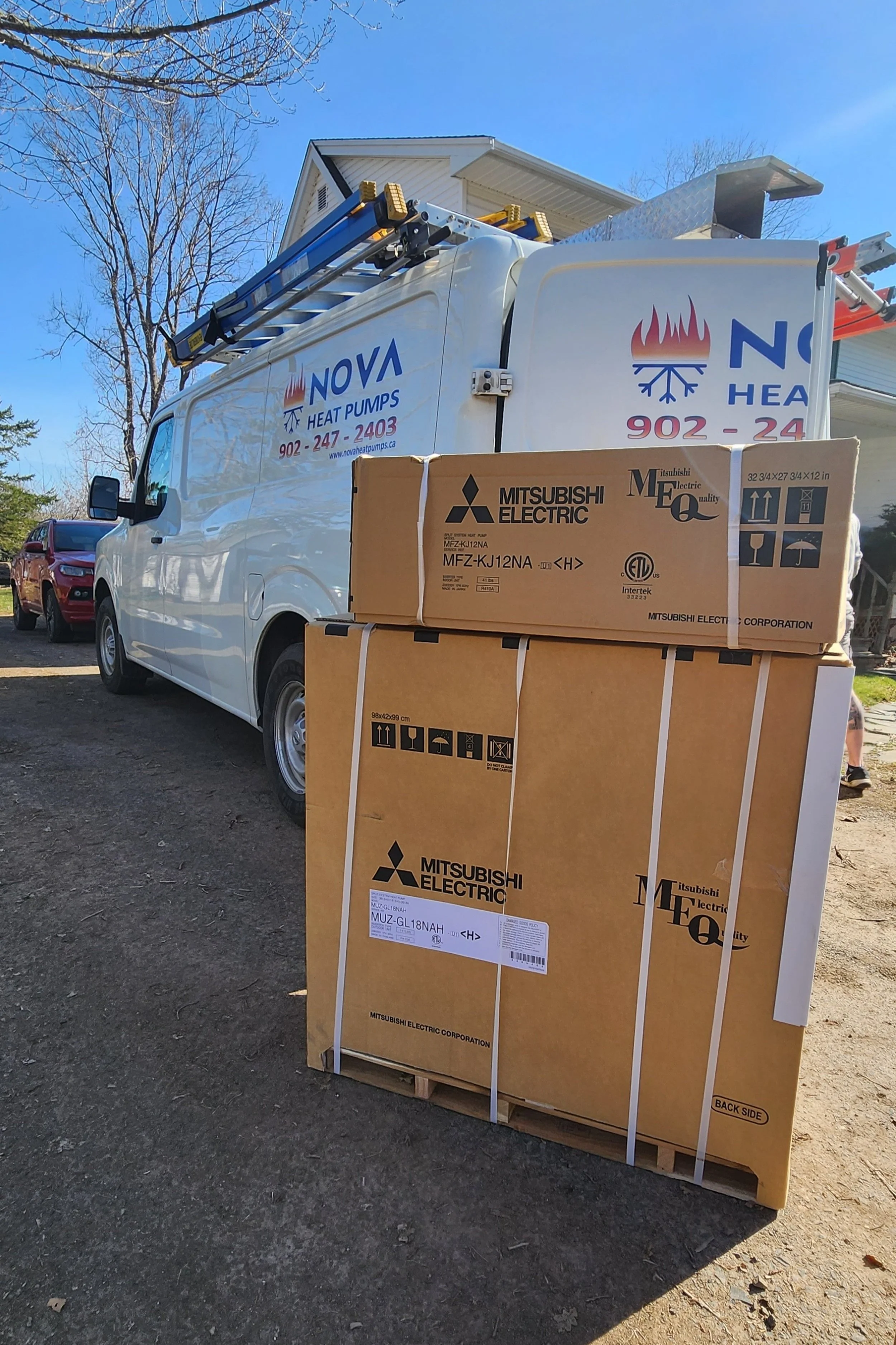 Pre-Installation Mitsubishi Heat Pump